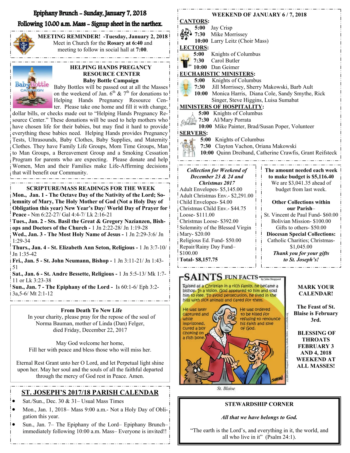 Dec 31, 2017 - Bulletin - Page 3