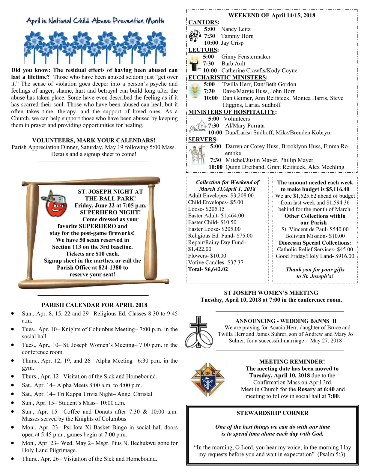 Apr 08, 2018 - Bulletin - Page 3