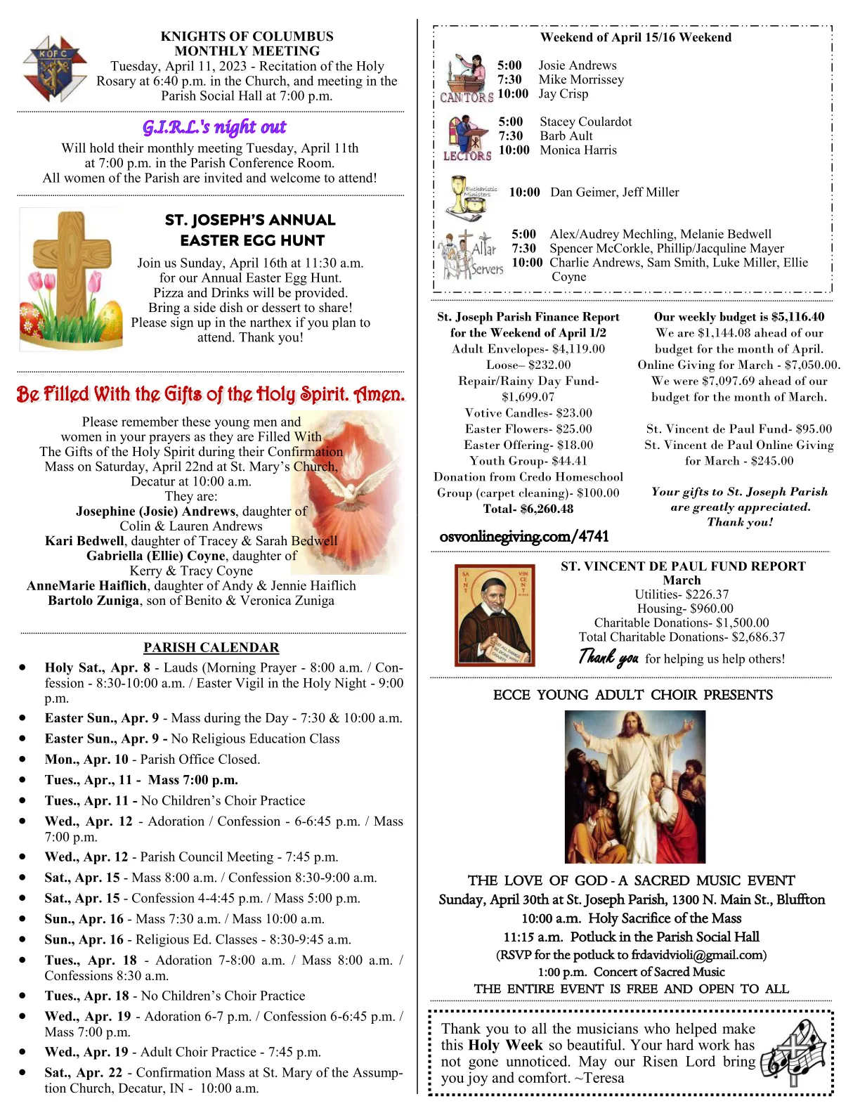 Apr 09, 2023 - Bulletin - Page 3