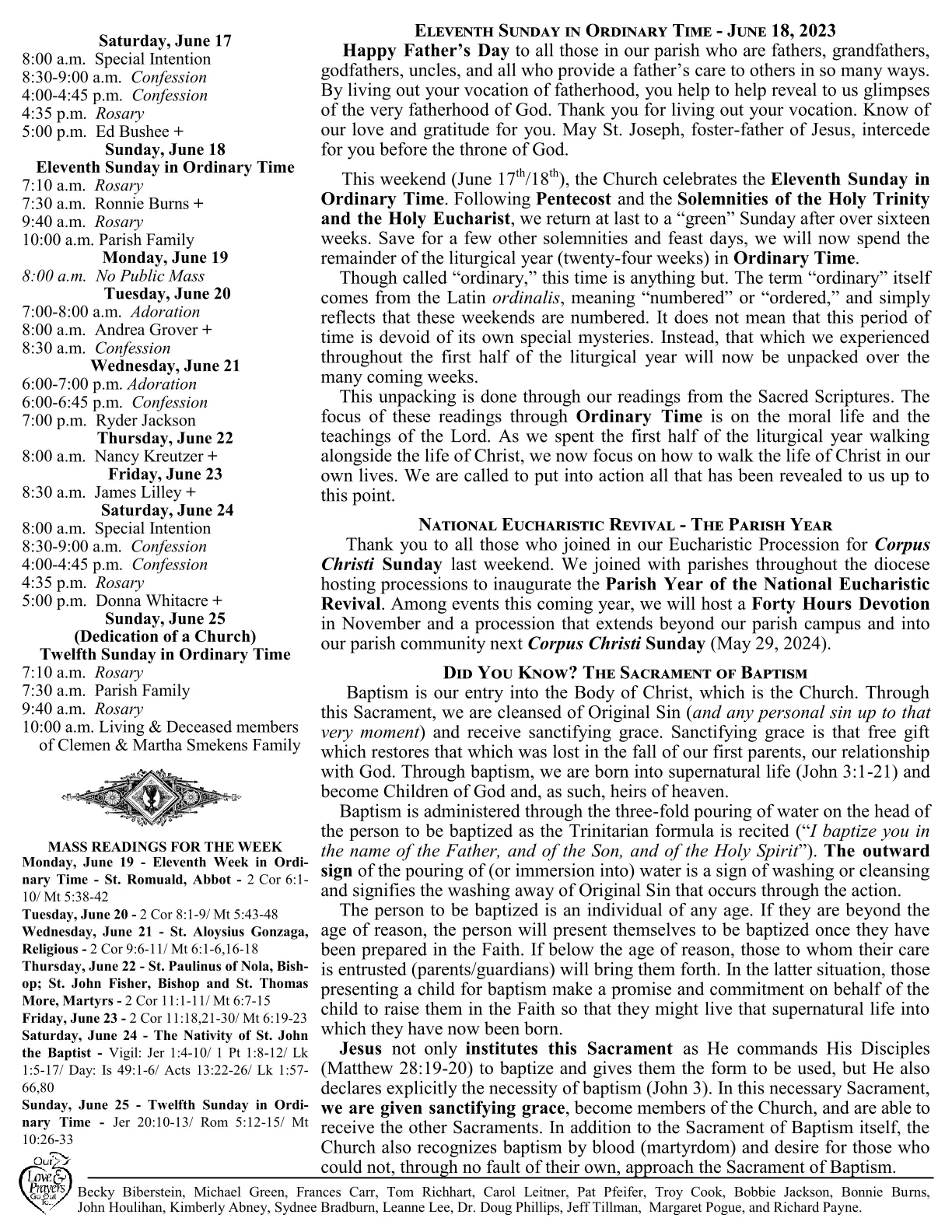 Jun 18, 2023 - Bulletin - Page 2