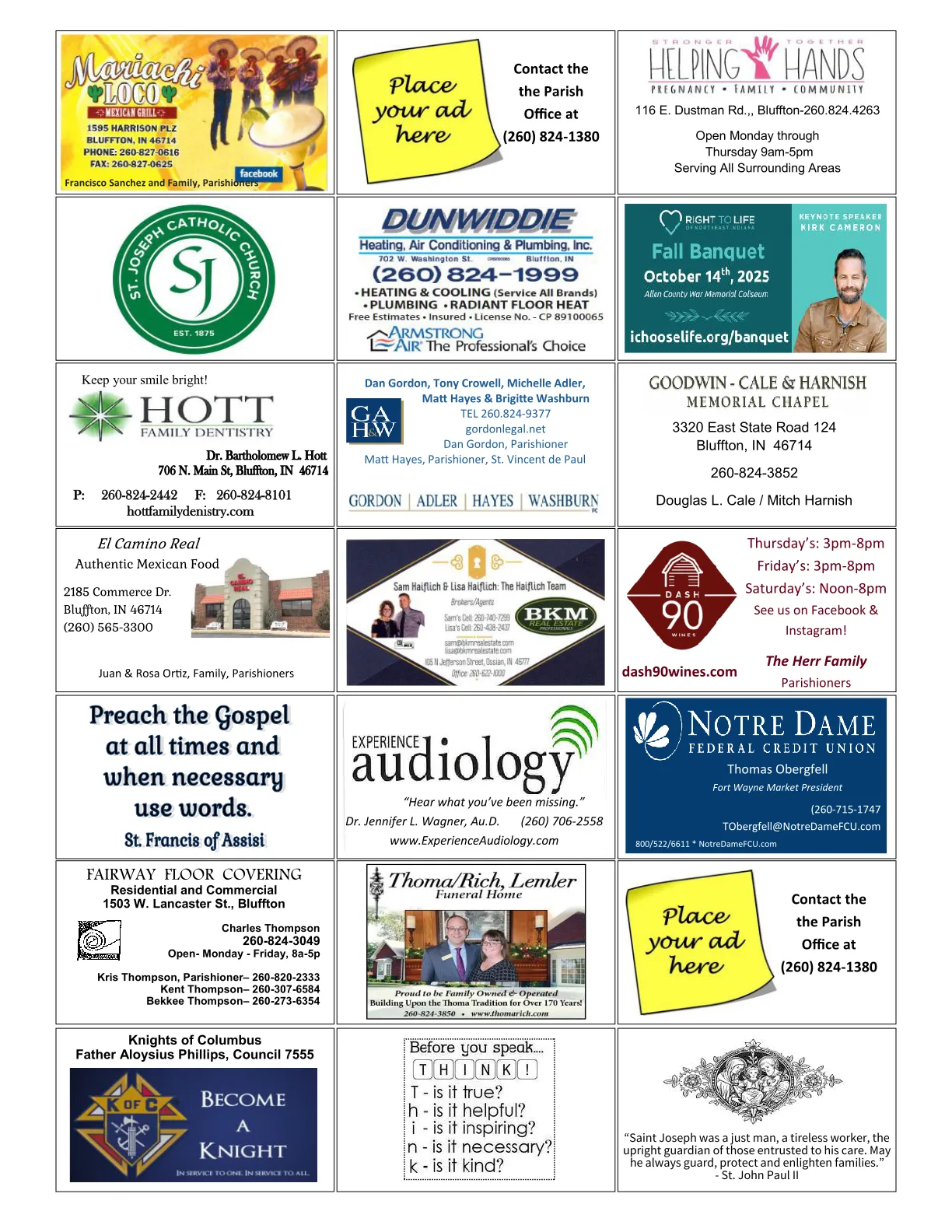 Sep 14, 2025 - Bulletin - Page 4