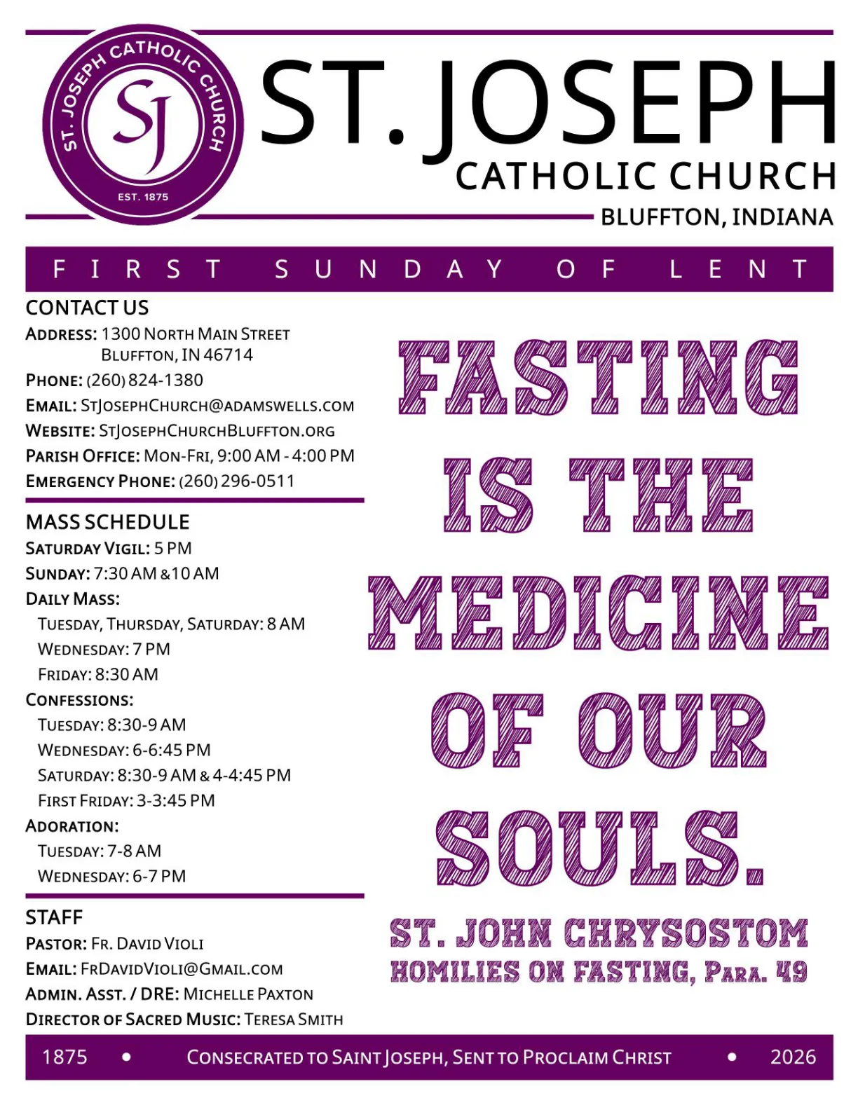 Feb 22, 2026 - Bulletin - Page 1