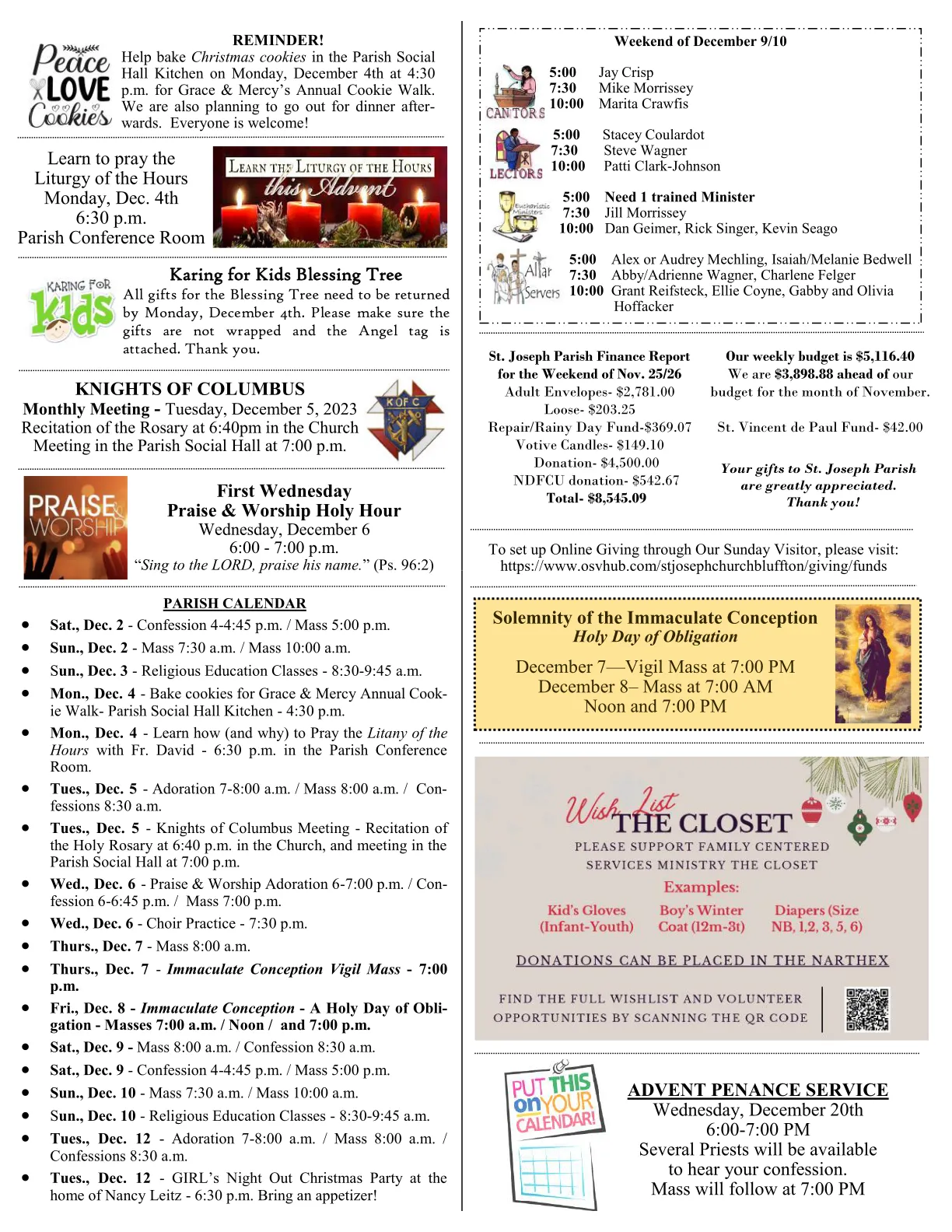 Dec 03, 2023 - Bulletin - Page 3