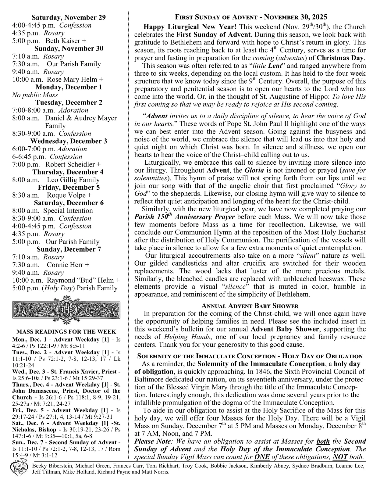 Nov 30, 2025 - Bulletin - Page 2