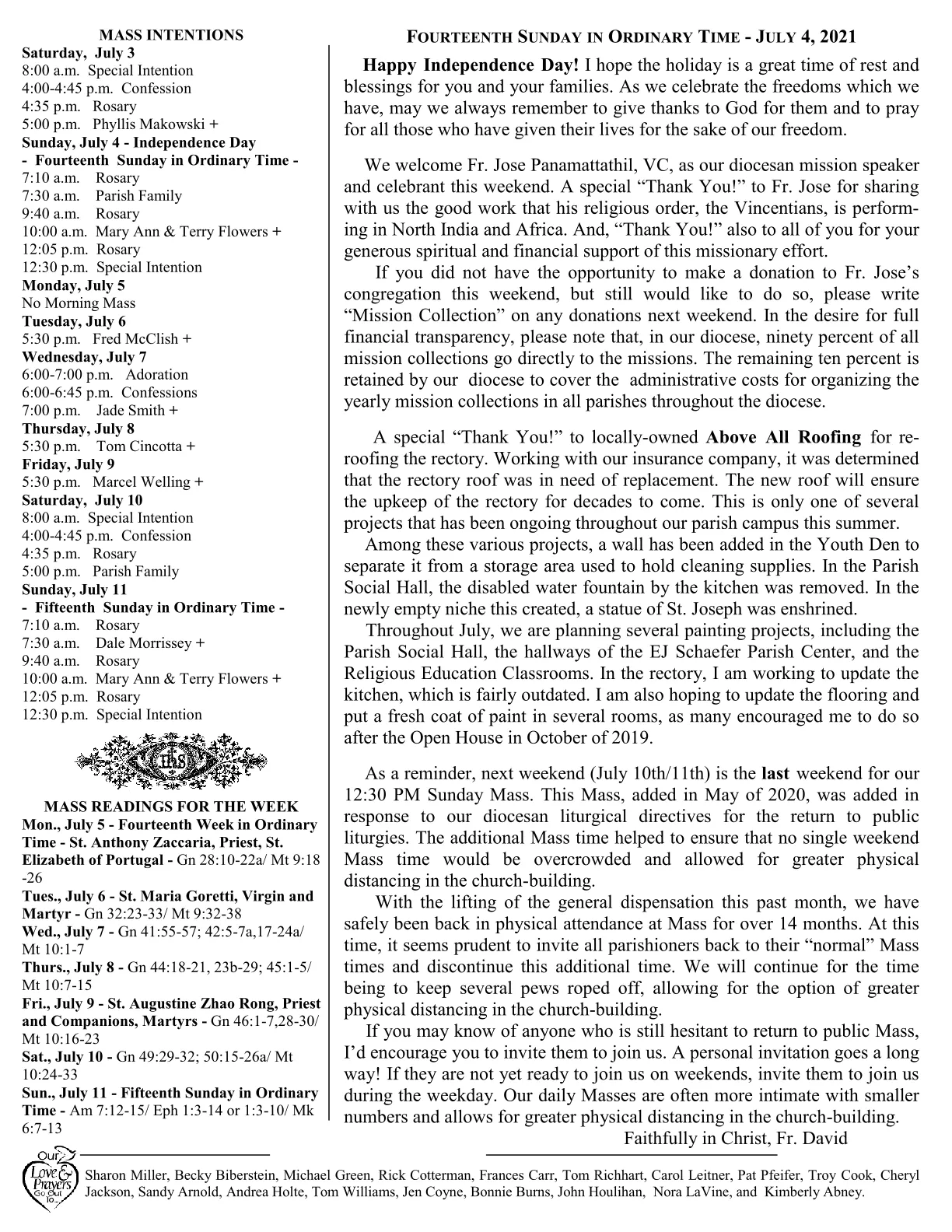 Jul 04, 2021 - Bulletin - Page 2