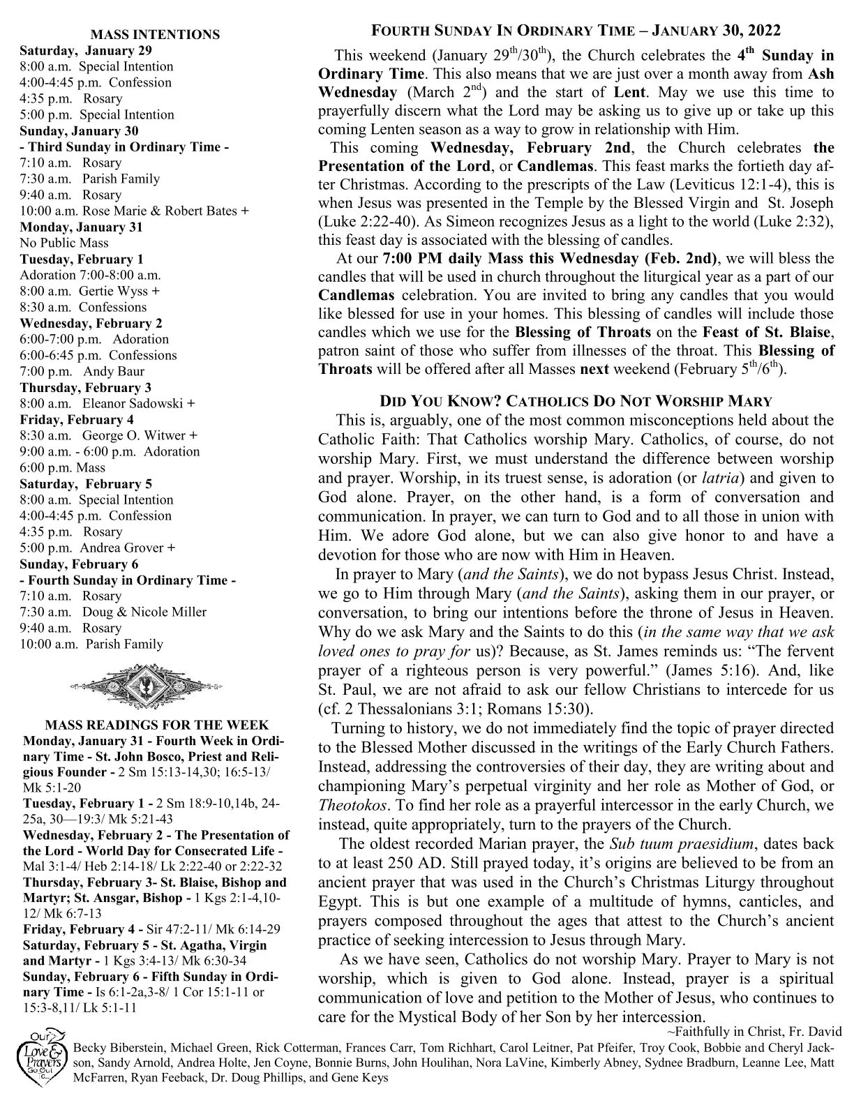 Jan 30, 2022 - Bulletin - Page 2