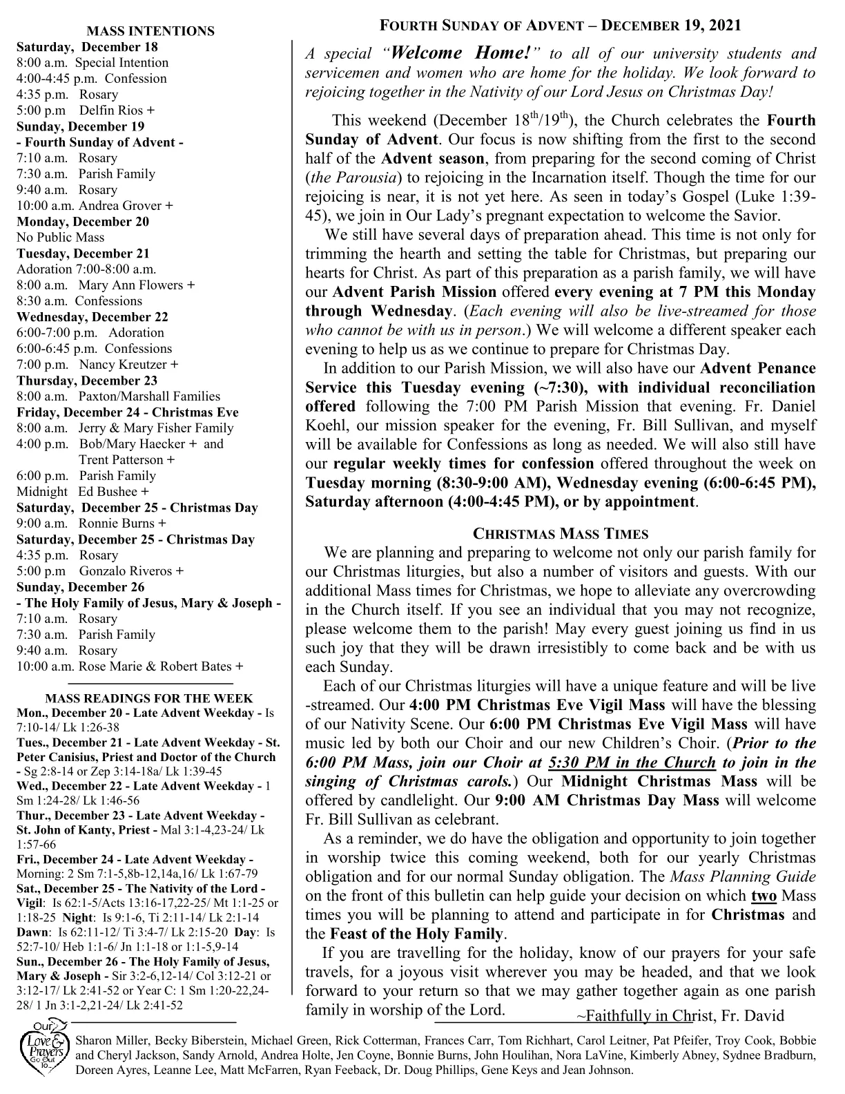 Dec 19, 2021 - Bulletin - Page 2