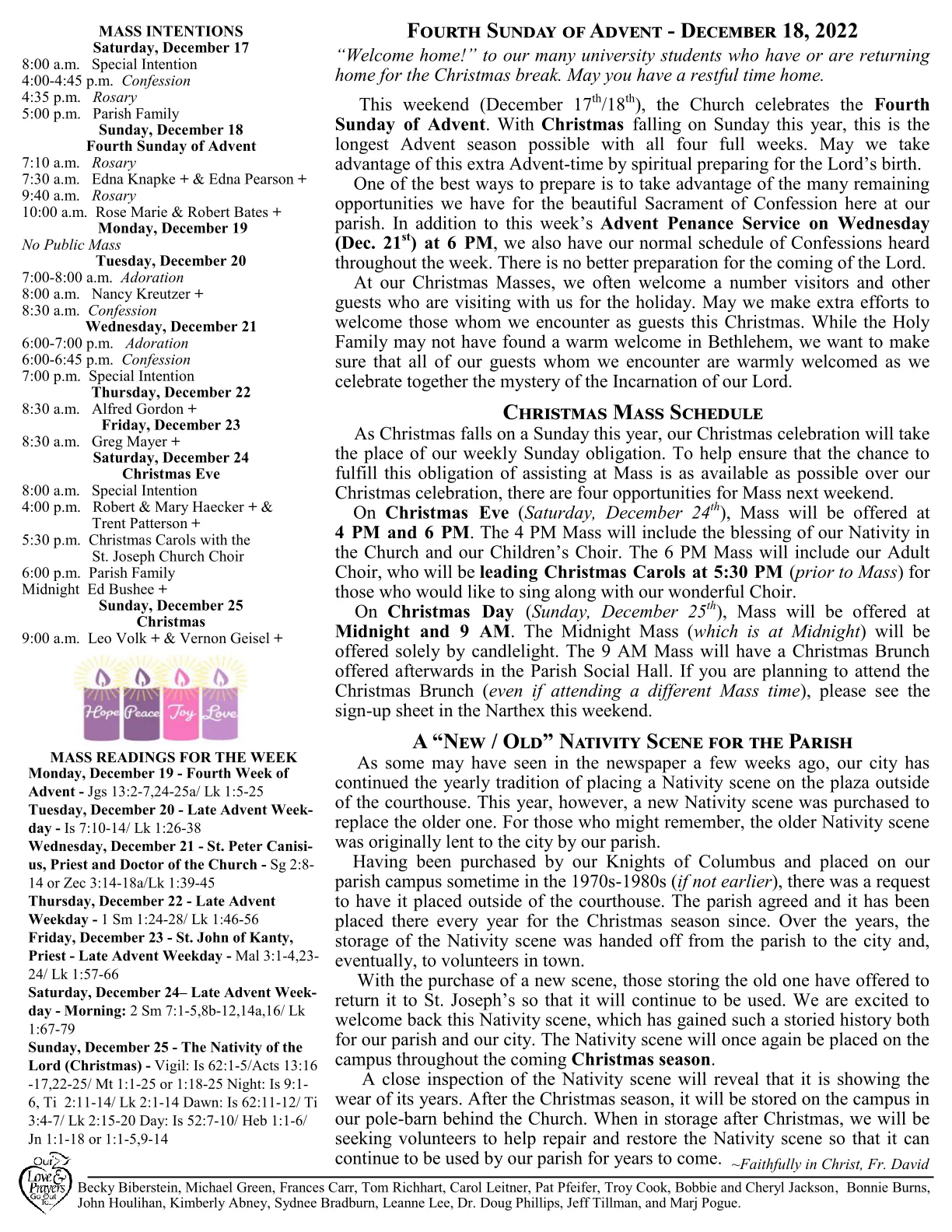 Dec 18, 2022 - Bulletin - Page 2
