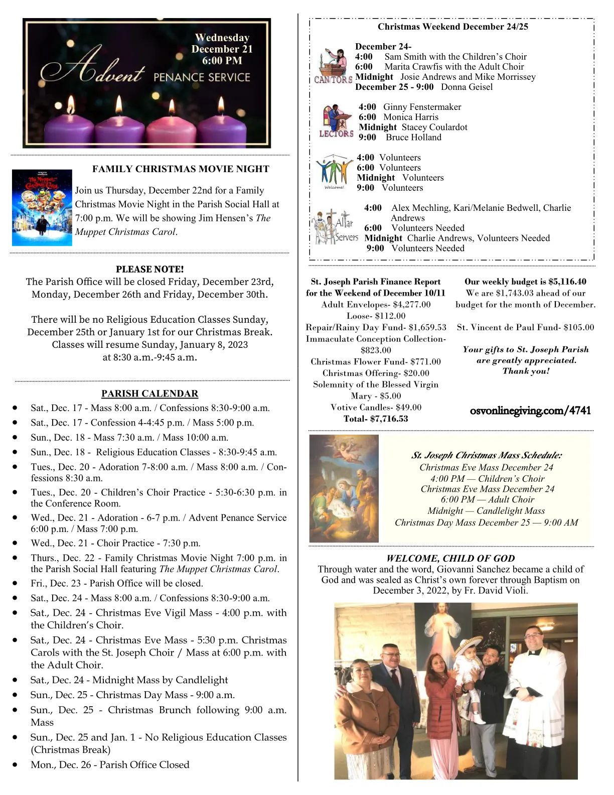Dec 18, 2022 - Bulletin - Page 3