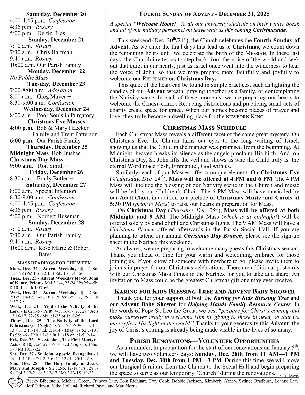 Dec 21, 2025 - Bulletin - Page 2