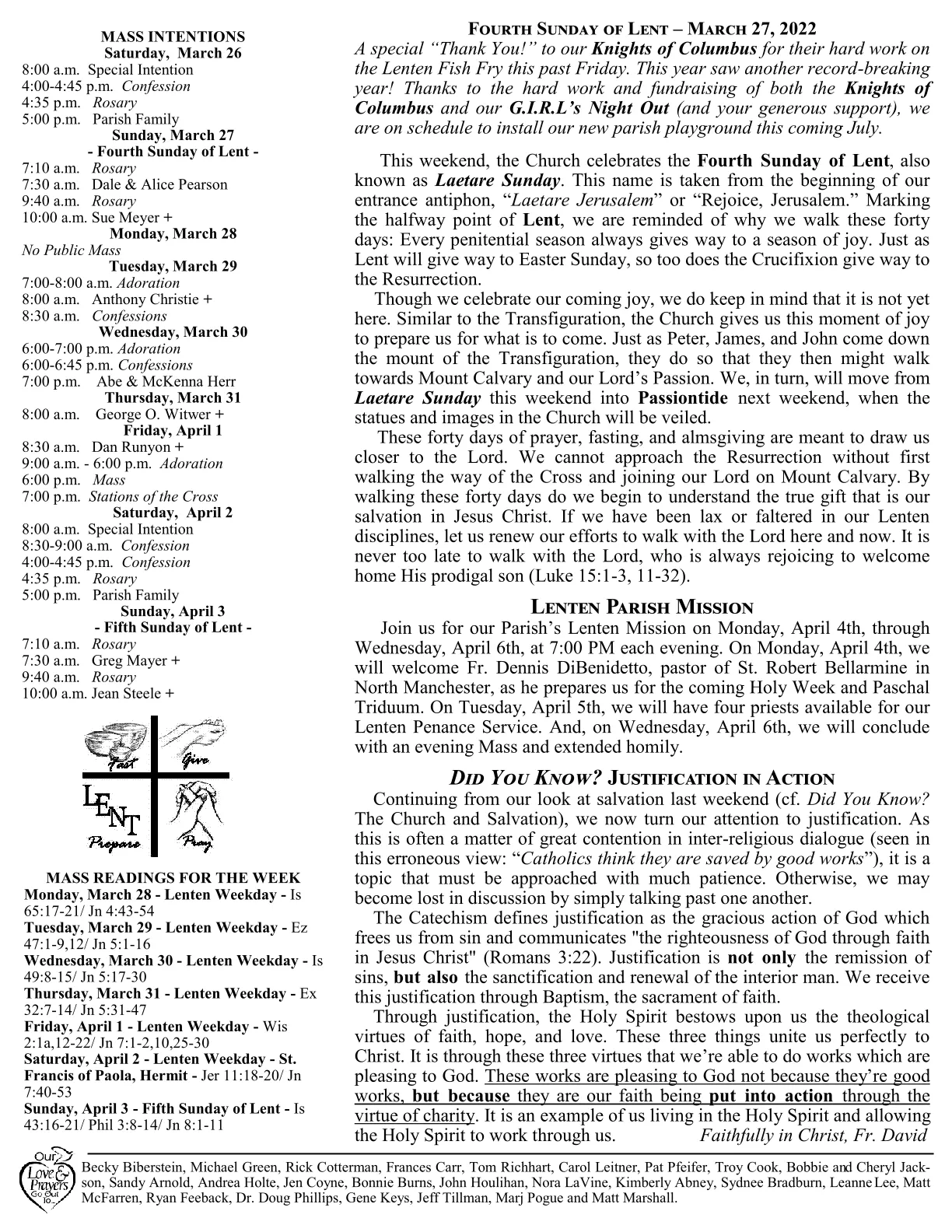Mar 27, 2022 - Bulletin - Page 2