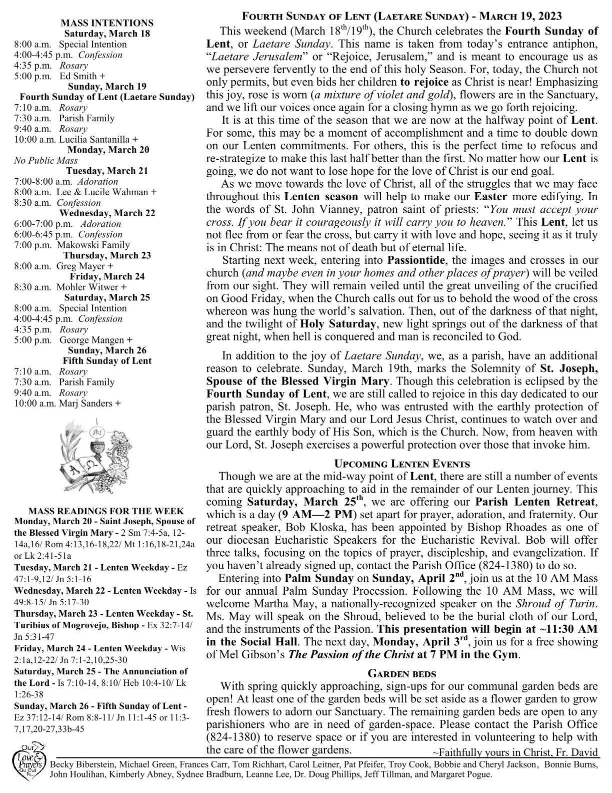 Mar 19, 2023 - Bulletin - Page 2