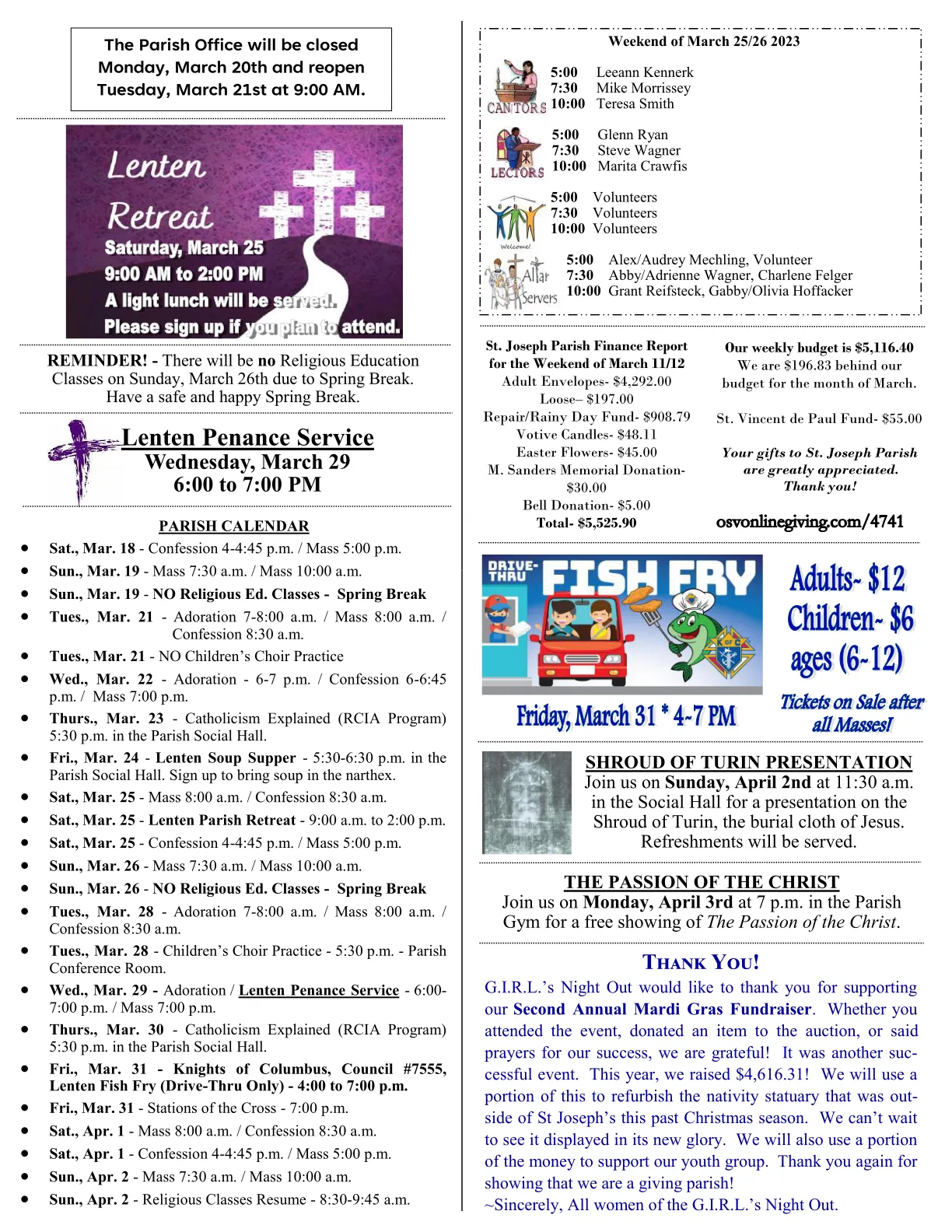 Mar 19, 2023 - Bulletin - Page 3