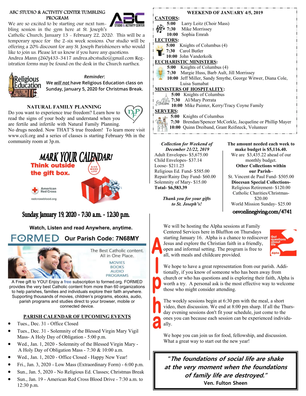 Dec 29, 2019 - Bulletin - Page 3