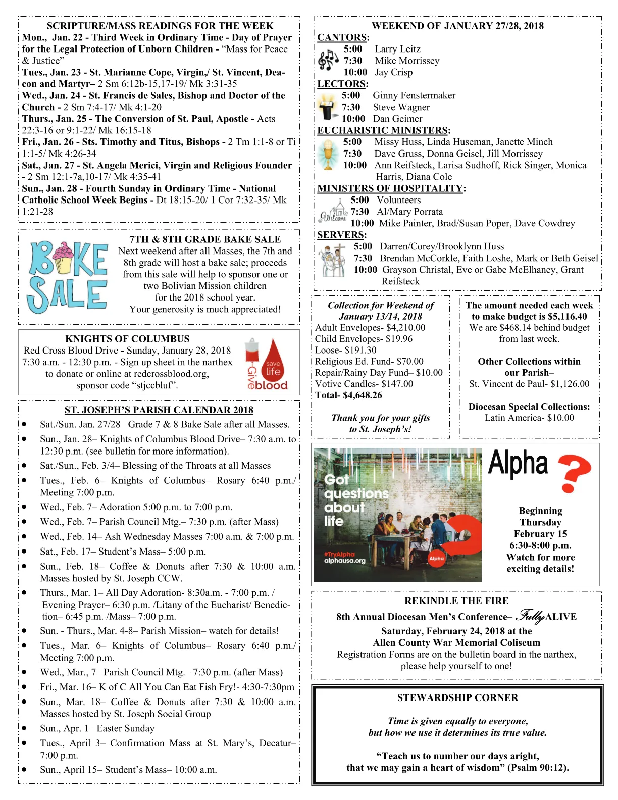 Jan 21, 2018 - Bulletin - Page 3