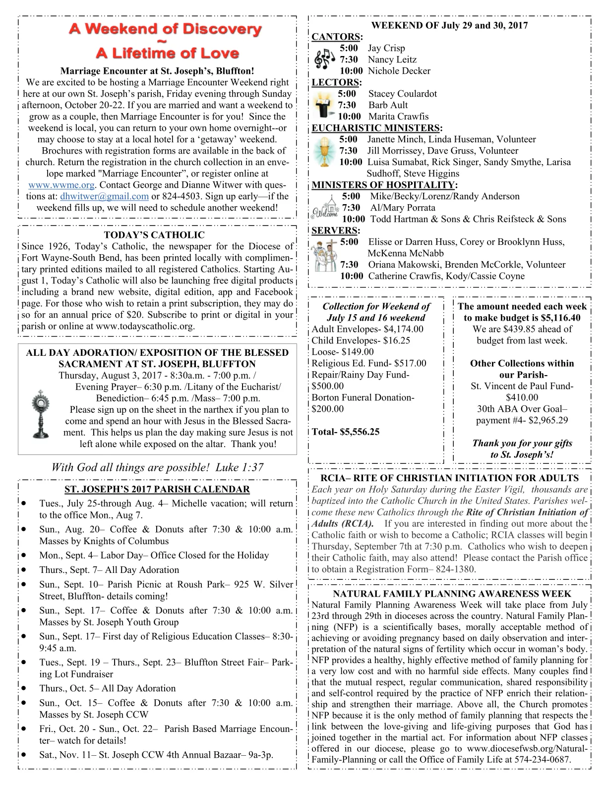 Jul 23, 2017 - Bulletin - Page 2