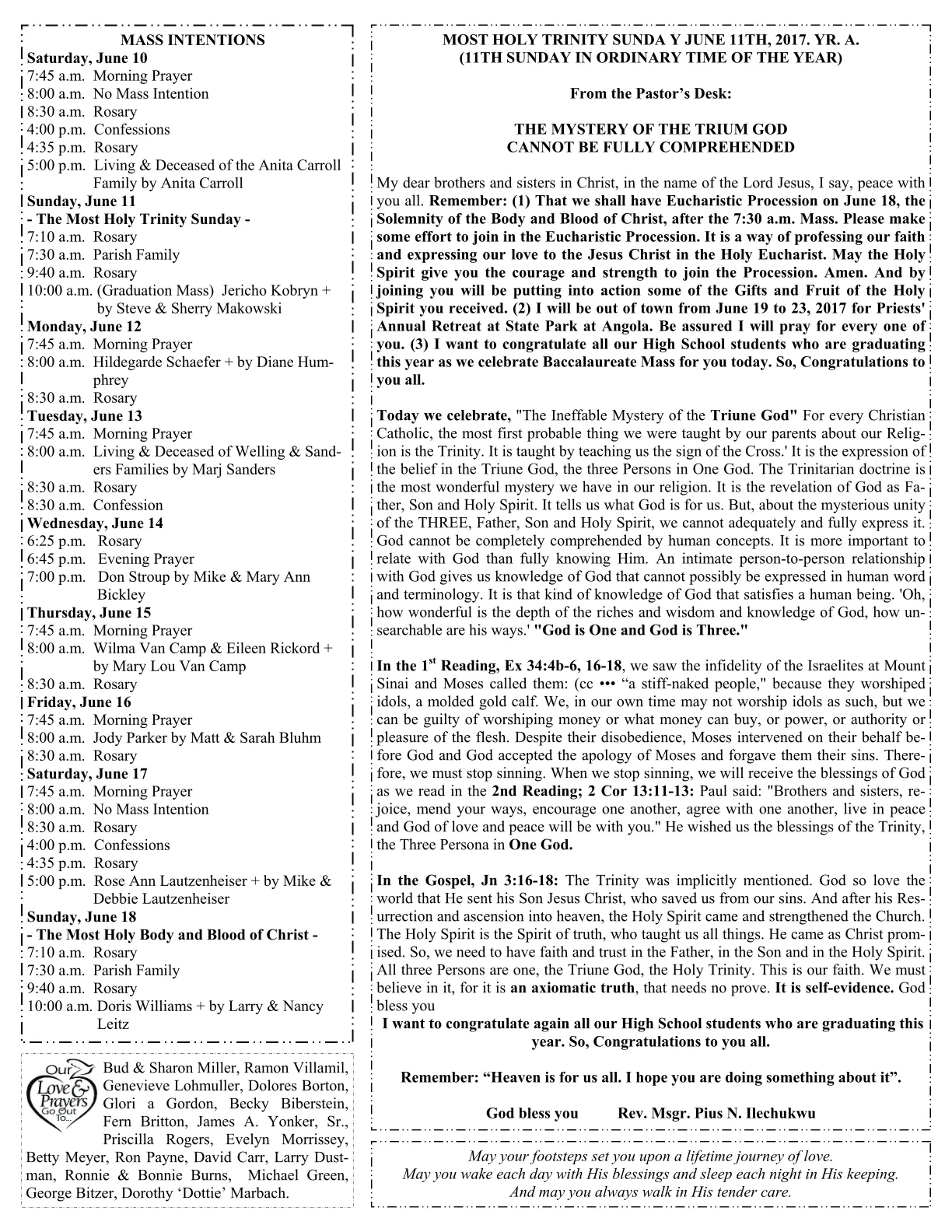 Jun 11, 2017 - Bulletin - Page 1