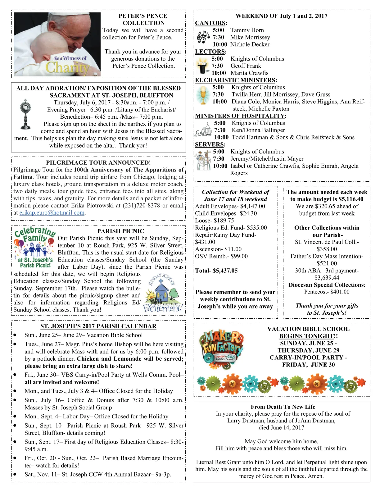 Jun 25, 2017 - Bulletin - Page 2