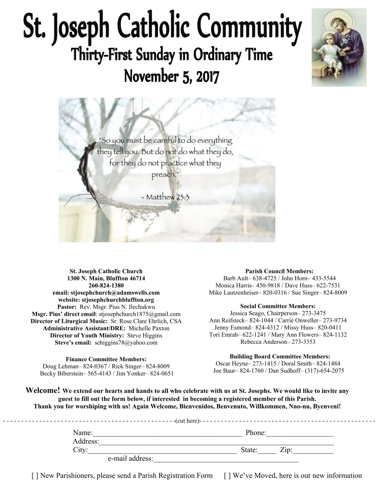 Nov 05, 2017 - Bulletin - Page 1