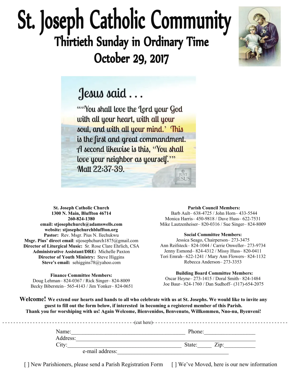 Oct 29, 2017 - Bulletin - Page 1