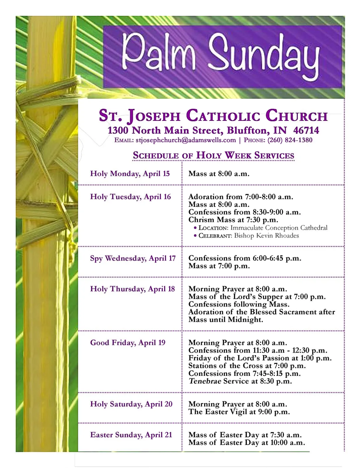 Apr 14, 2019 - Bulletin - Page 1