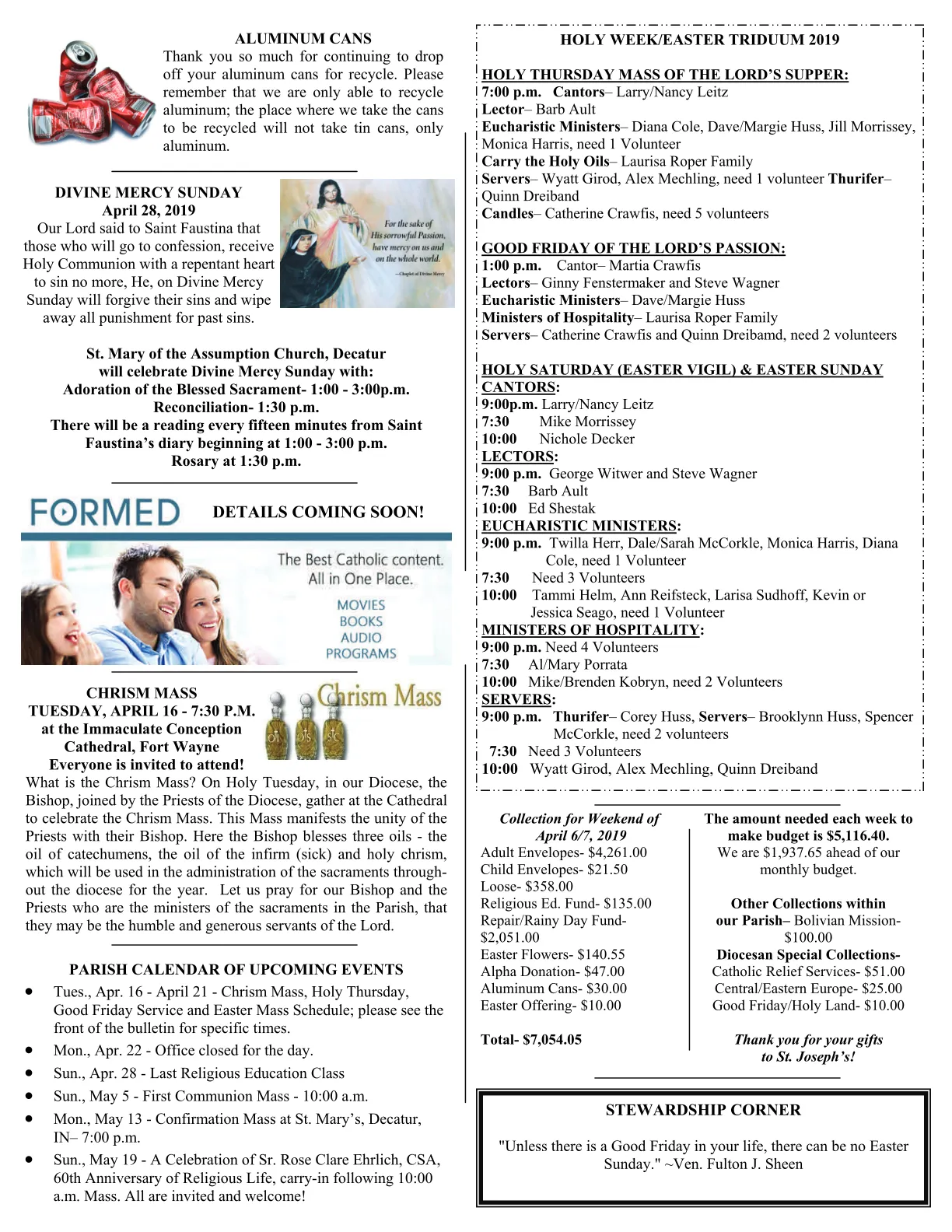 Apr 14, 2019 - Bulletin - Page 3
