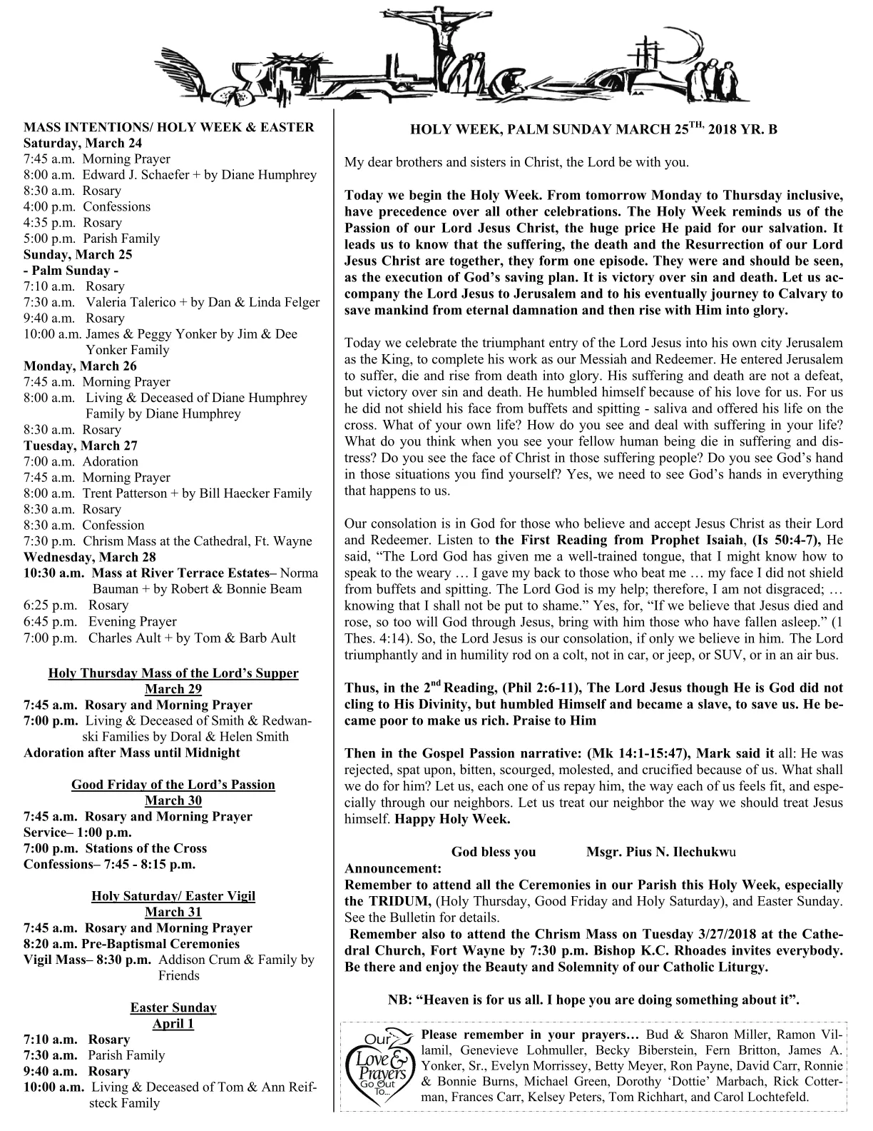Mar 25, 2018 - Bulletin - Page 2