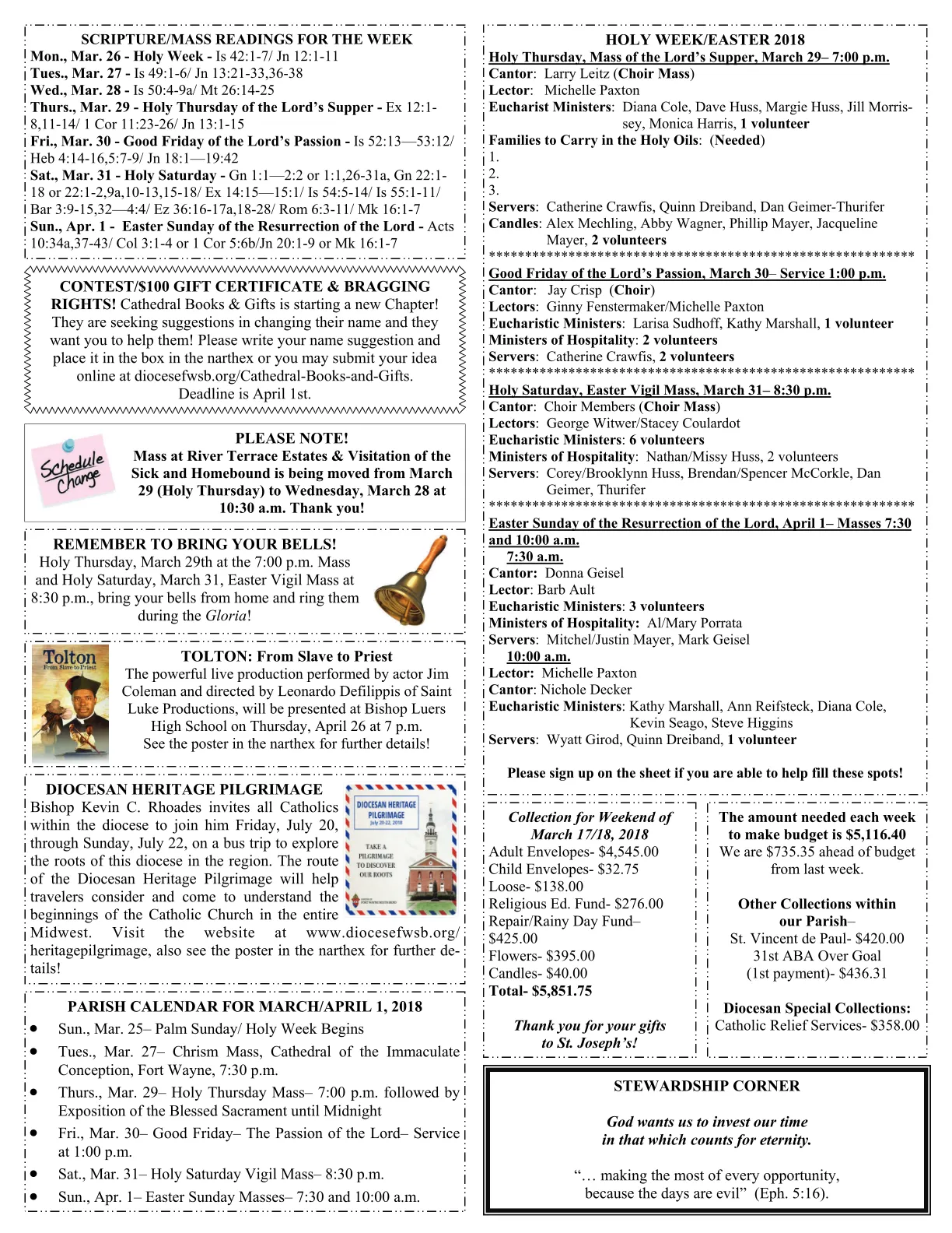 Mar 25, 2018 - Bulletin - Page 3