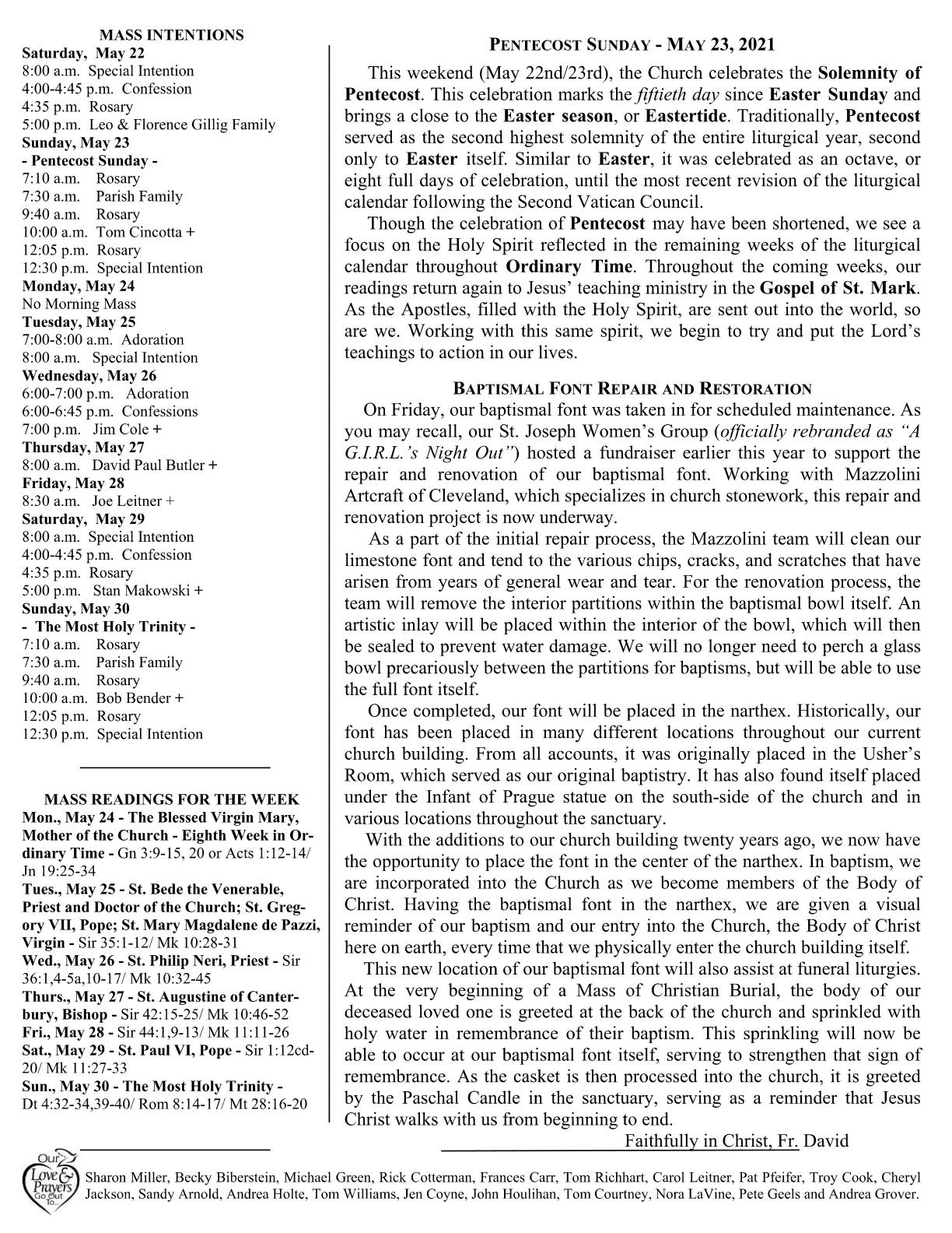 May 23, 2021 - Bulletin - Page 2