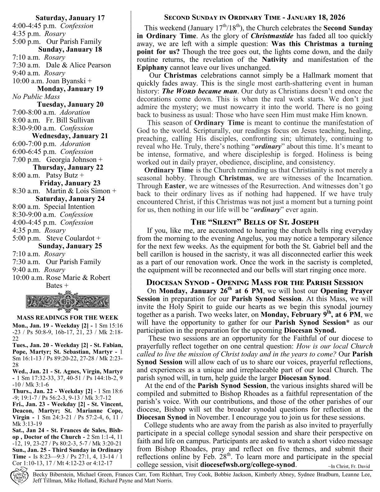 Jan 18, 2026 - Bulletin - Page 2