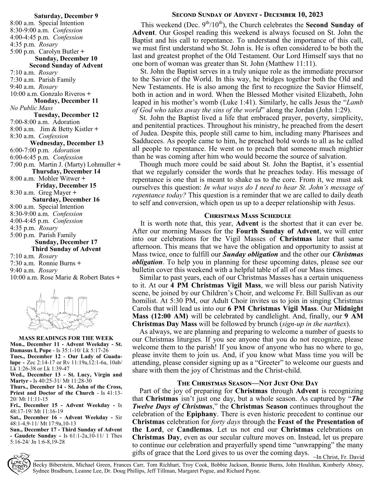 Dec 10, 2023 - Bulletin - Page 2