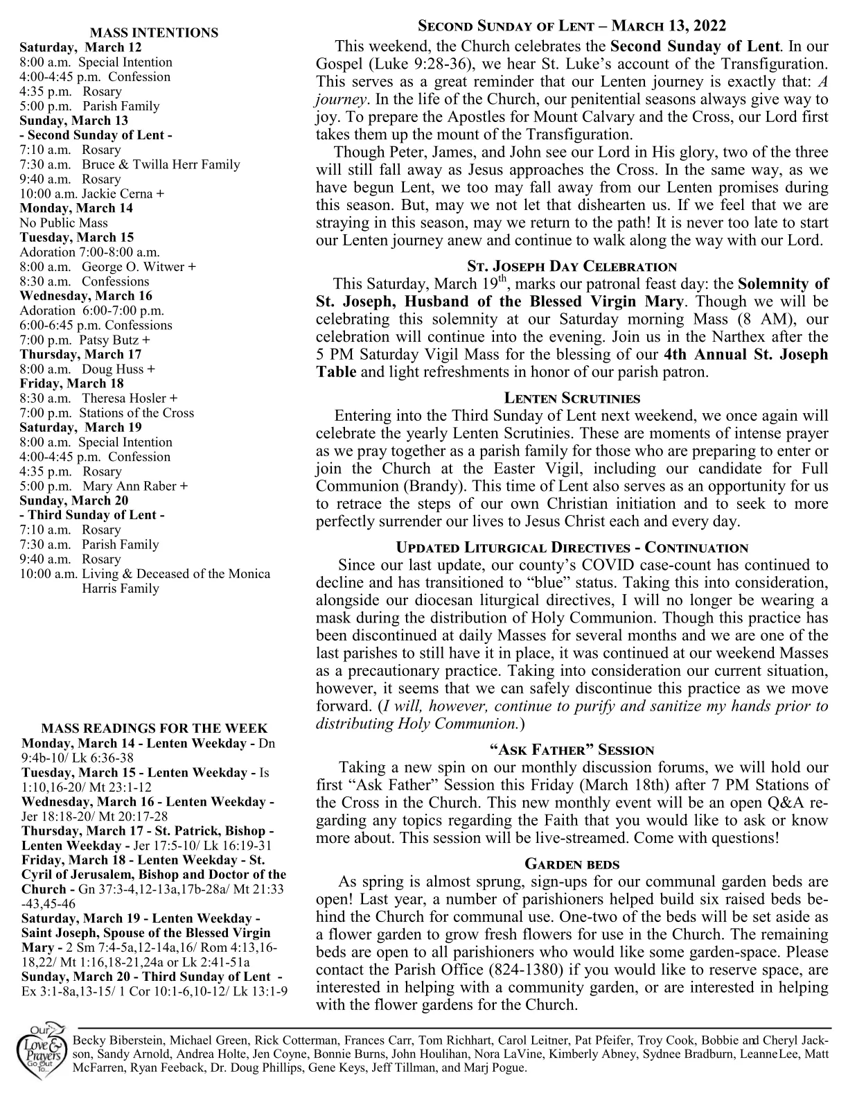 Mar 13, 2022 - Bulletin - Page 2