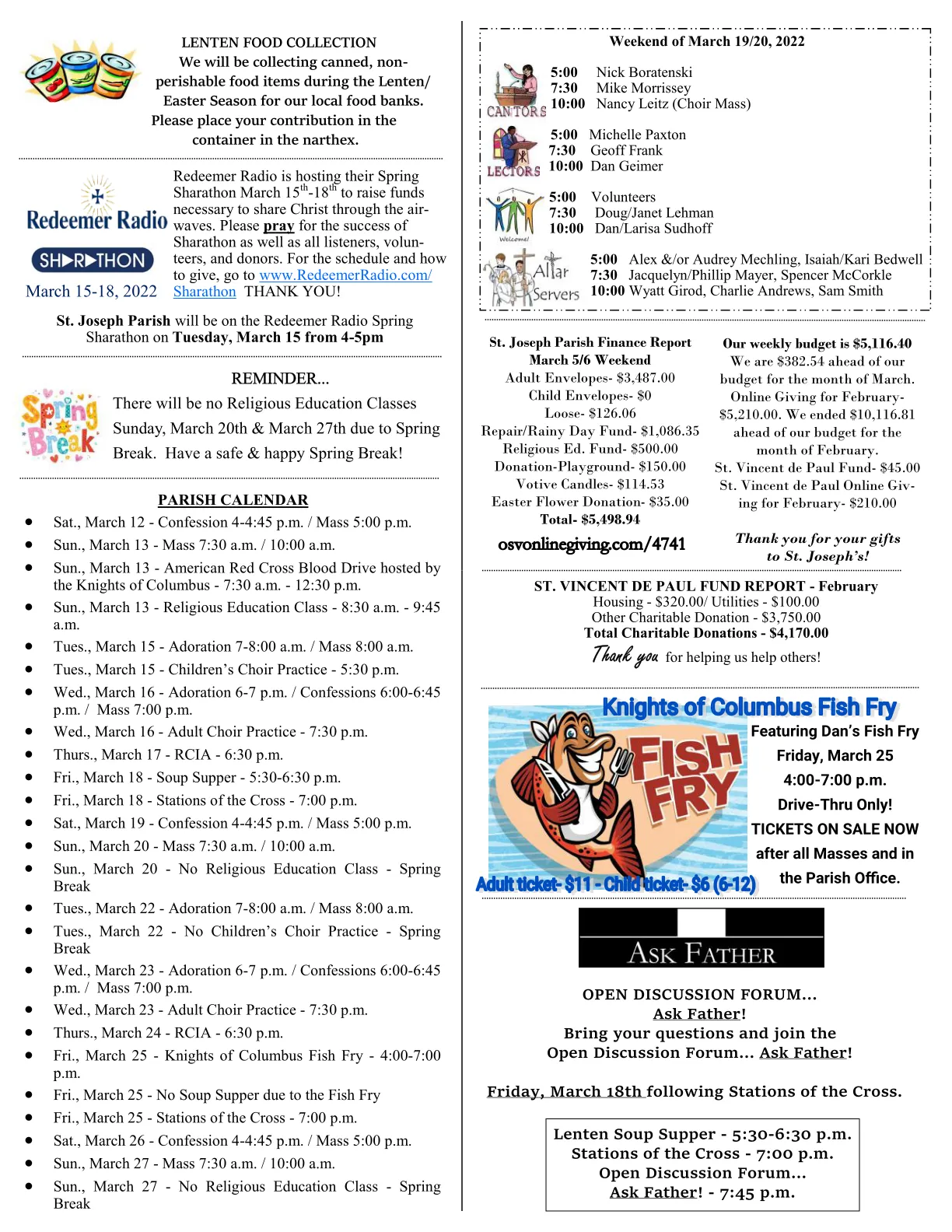 Mar 13, 2022 - Bulletin - Page 4