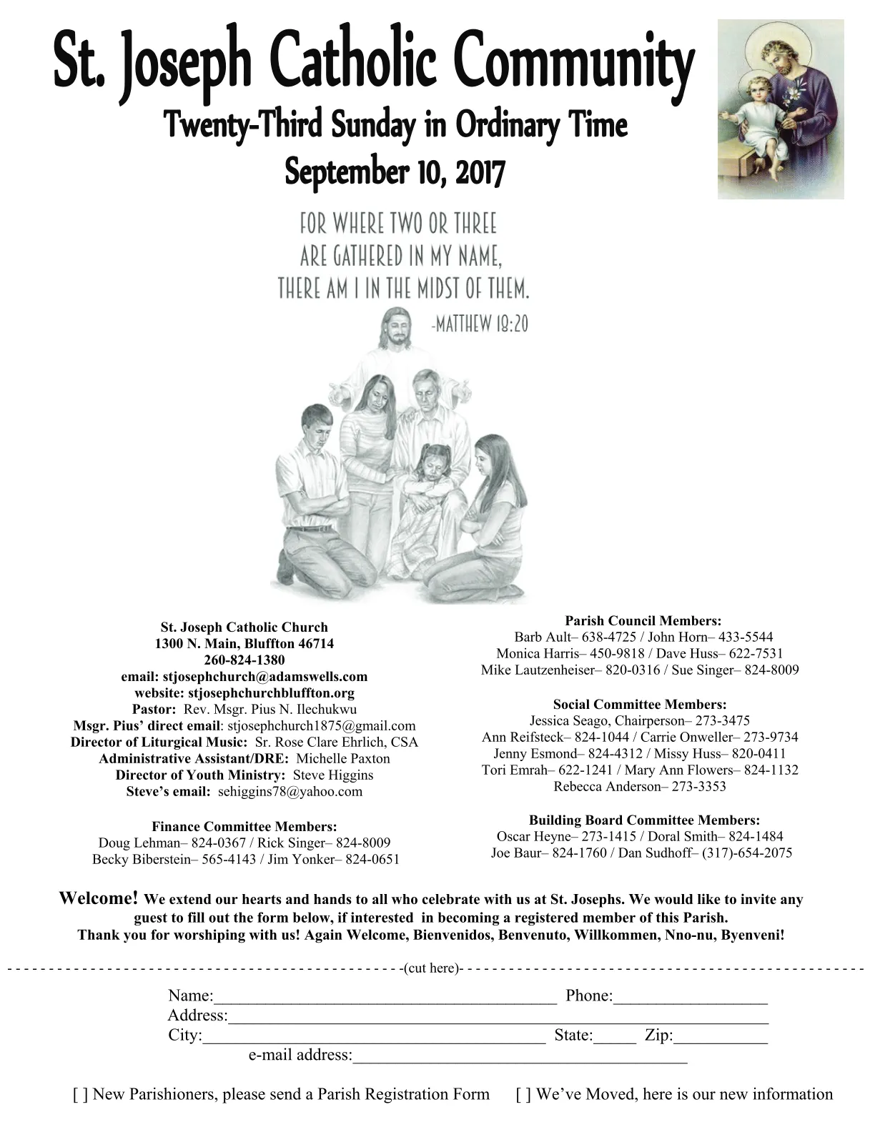 Sep 10, 2017 - Bulletin - Page 1