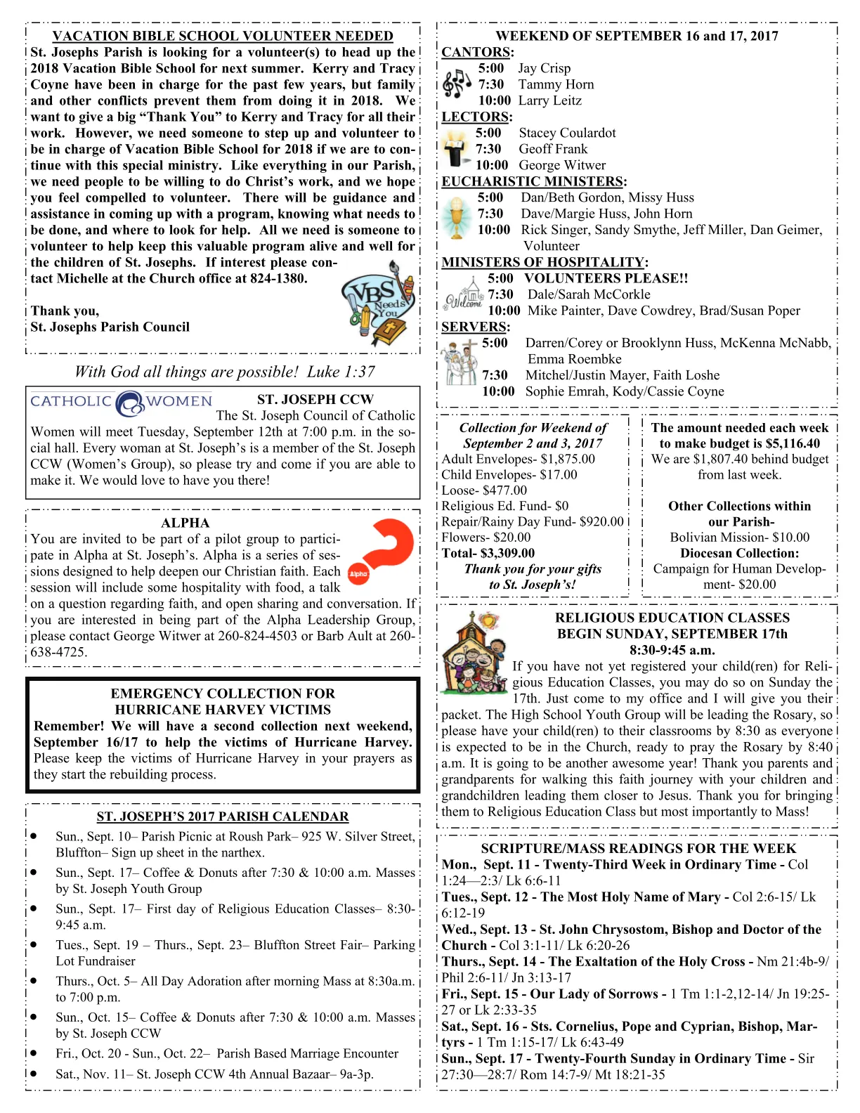 Sep 10, 2017 - Bulletin - Page 3