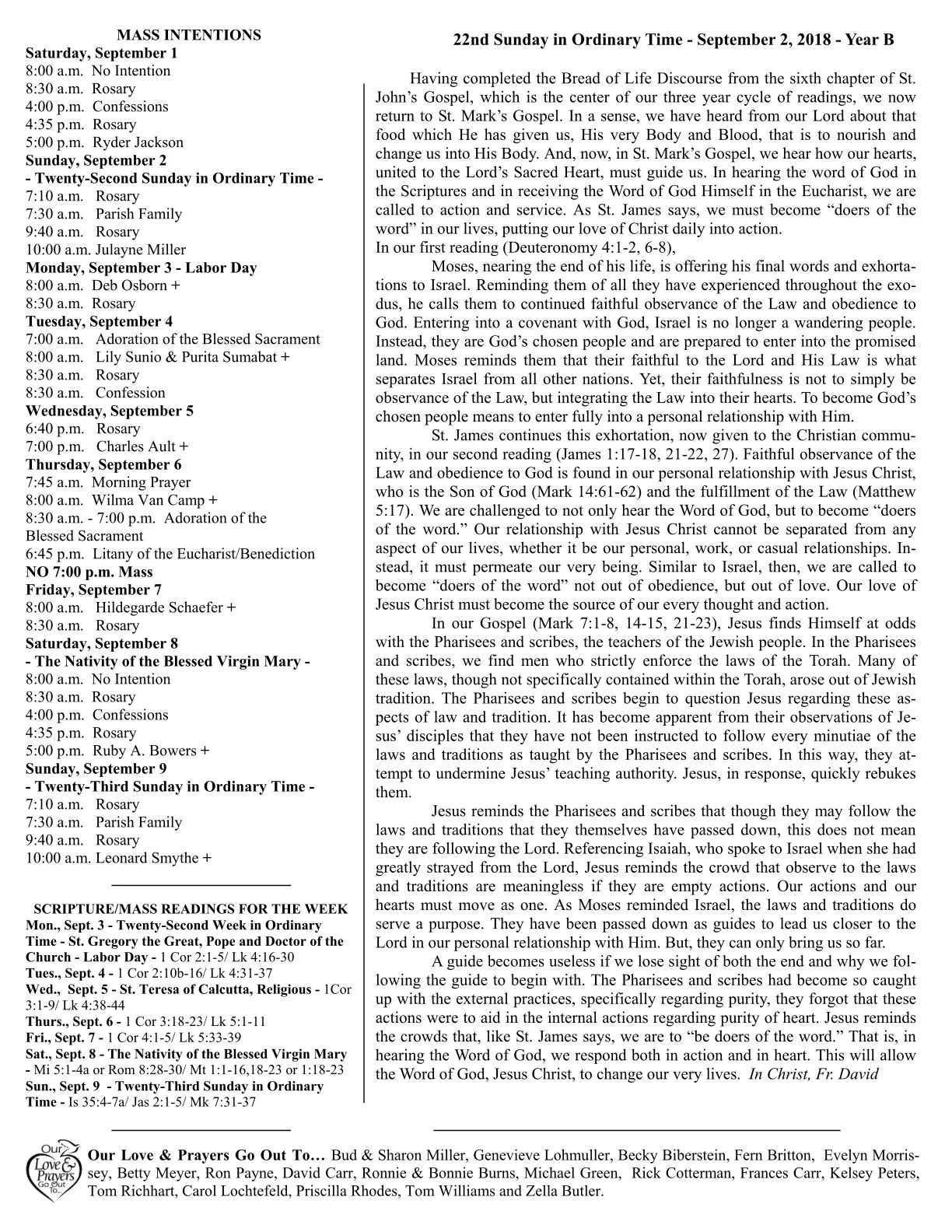 Sep 02, 2018 - Bulletin - Page 2