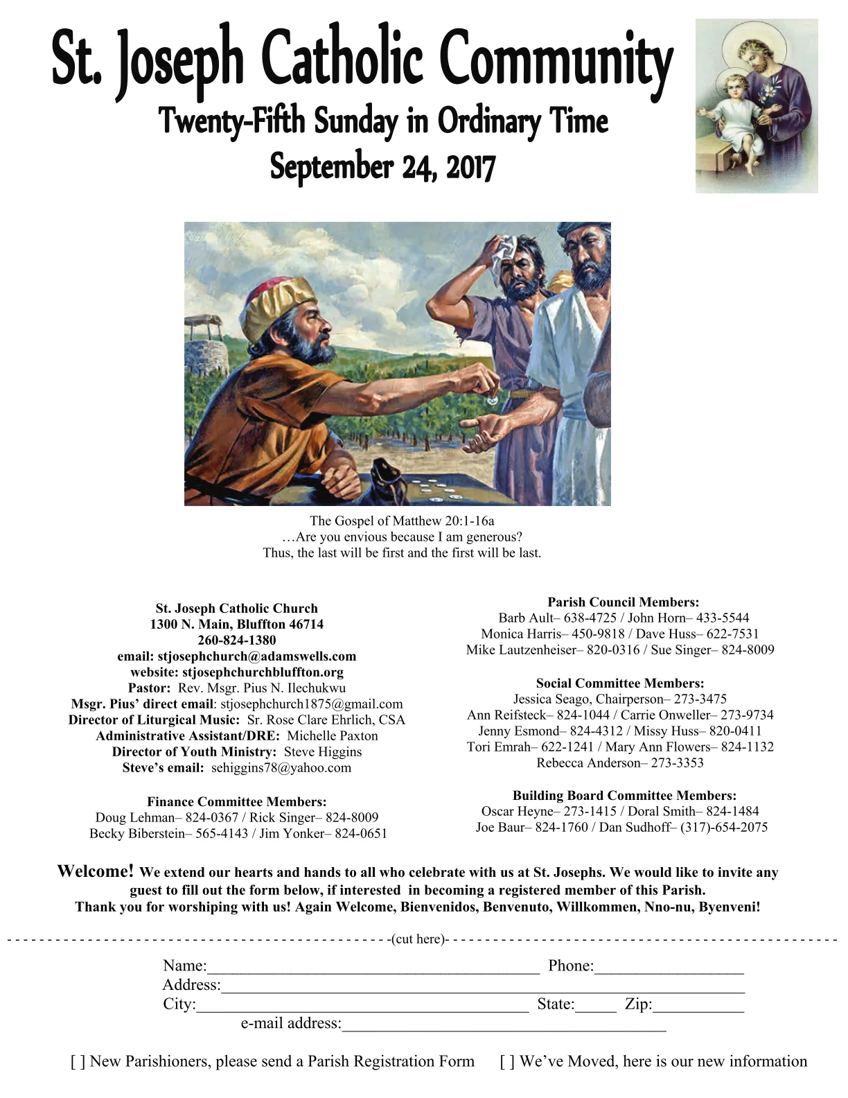 Sep 24, 2017 - Bulletin - Page 1