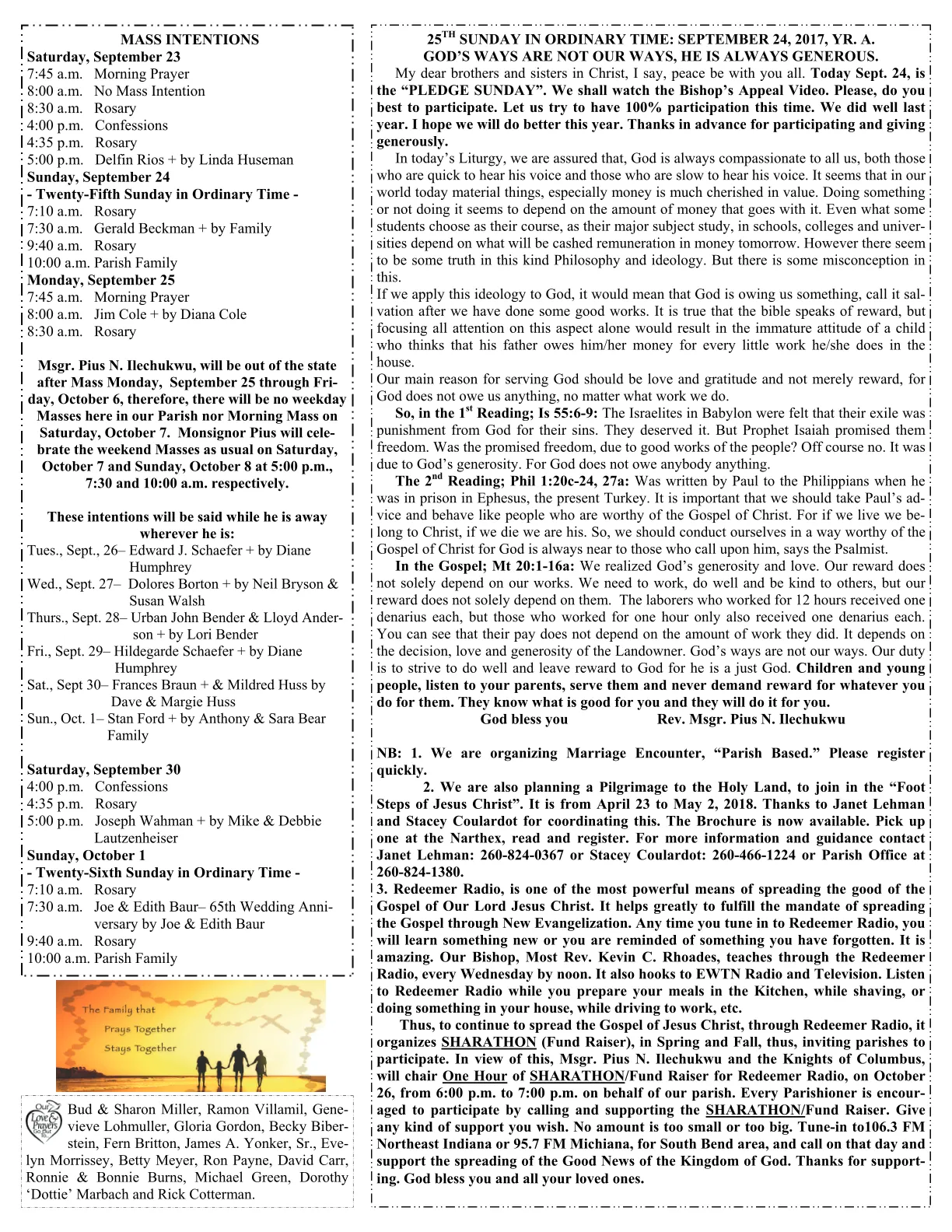 Sep 24, 2017 - Bulletin - Page 2