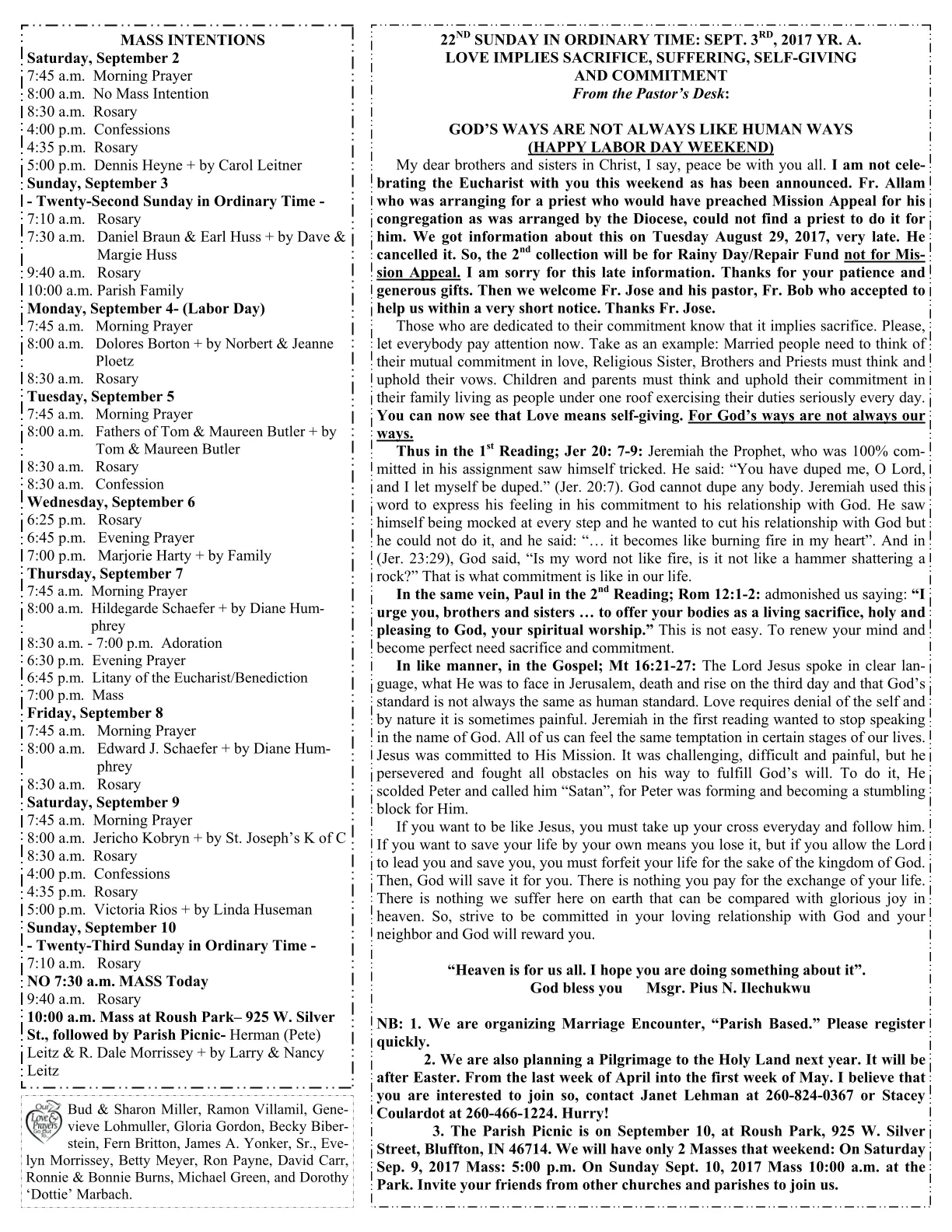 Sep 03, 2017 - Bulletin - Page 2