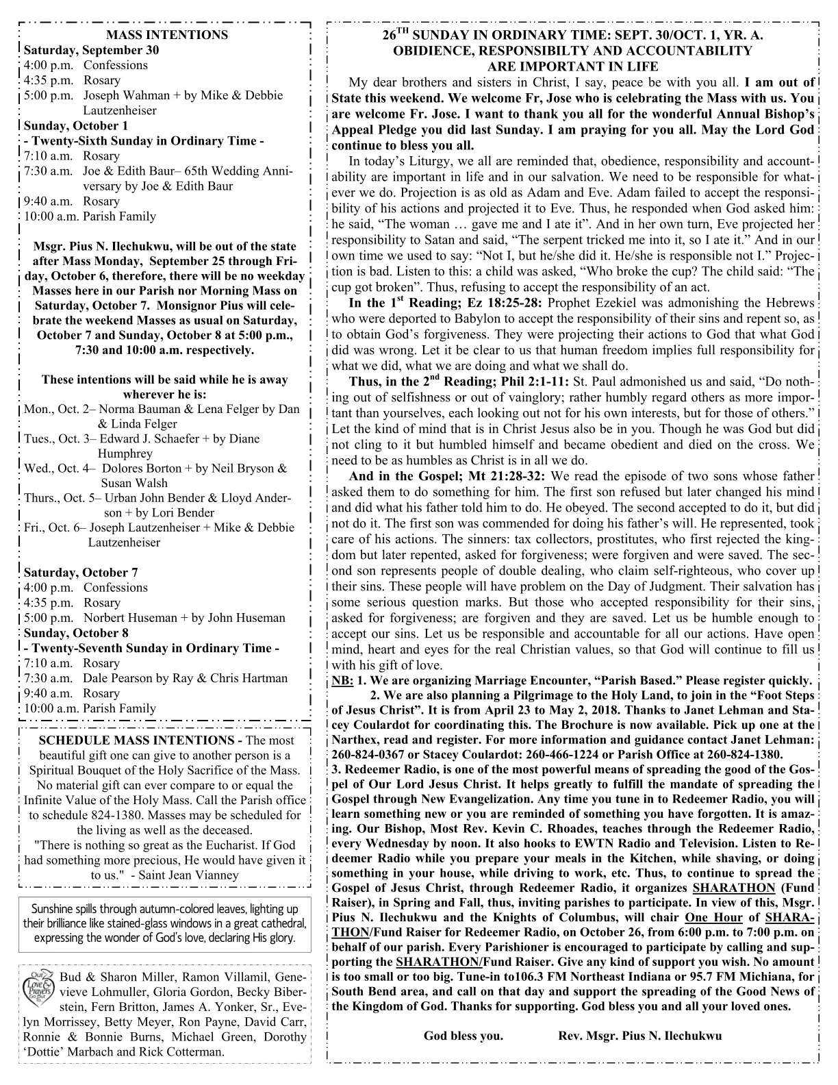 Oct 01, 2017 - Bulletin - Page 2