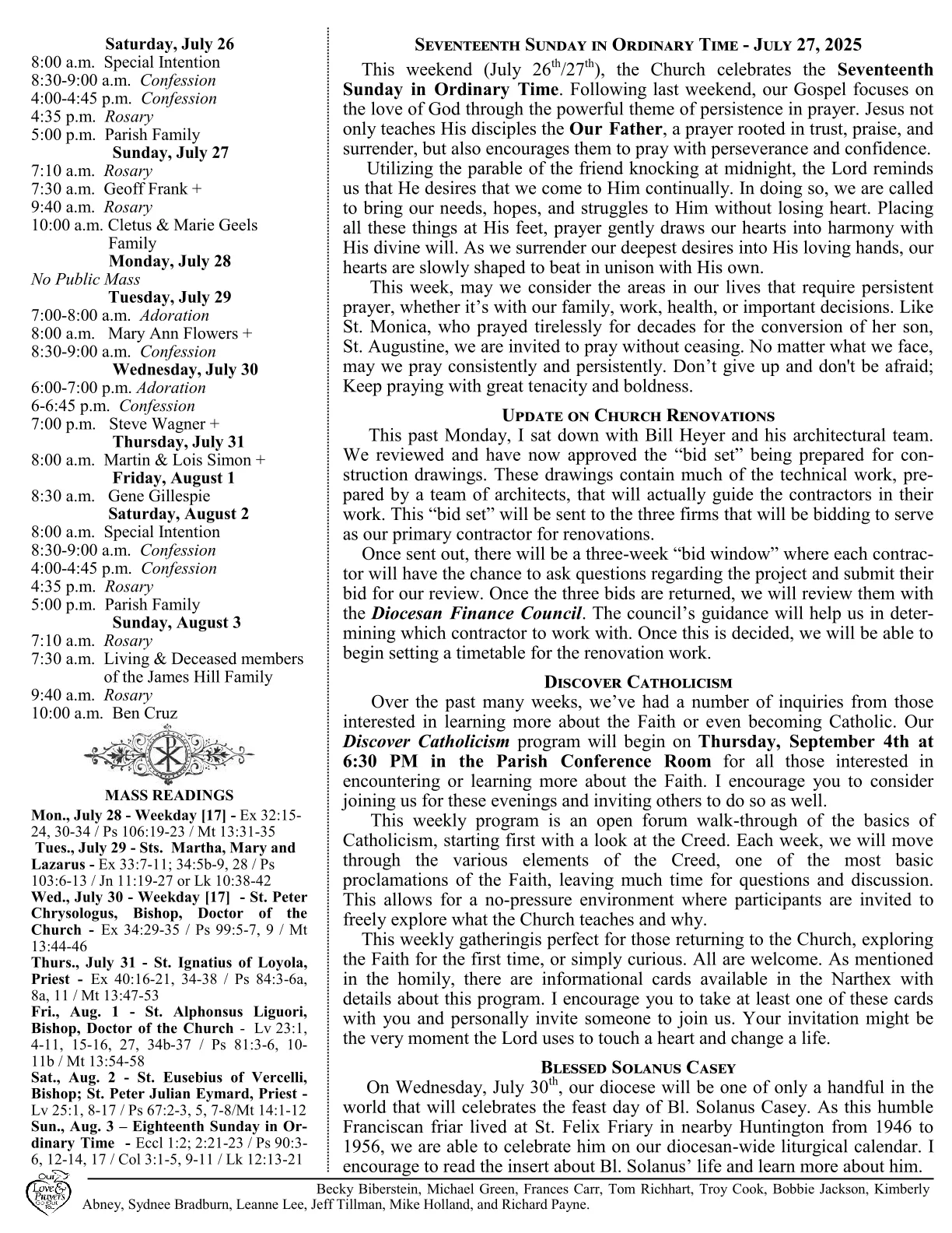 Jul 27, 2025 - Bulletin - Page 2