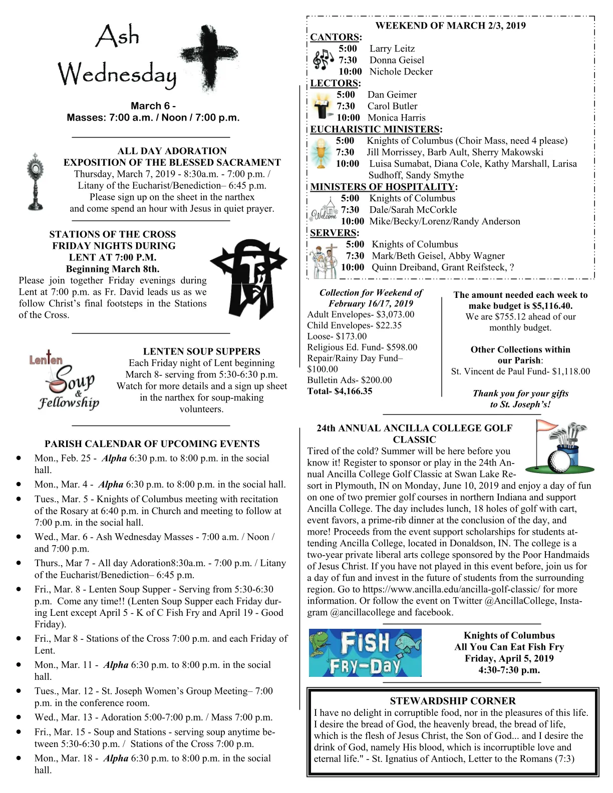 Feb 24, 2019 - Bulletin - Page 3