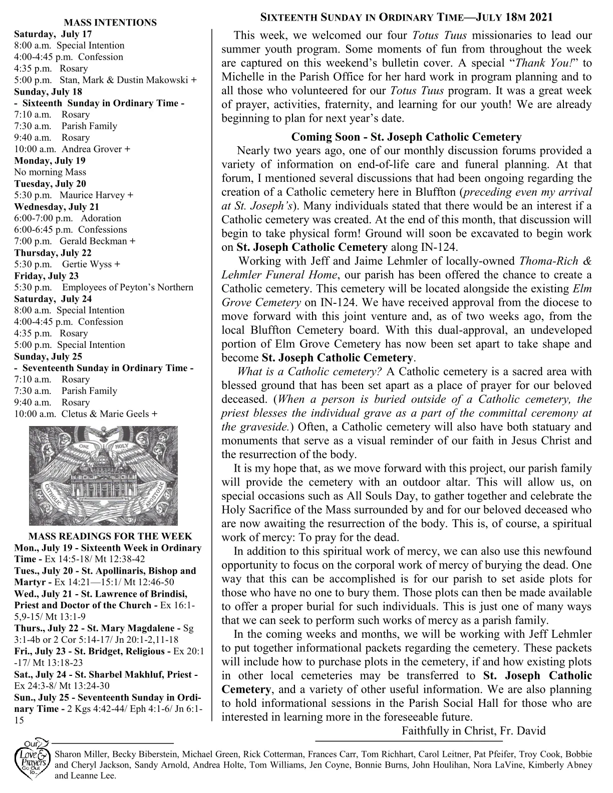 Jul 18, 2021 - Bulletin - Page 2