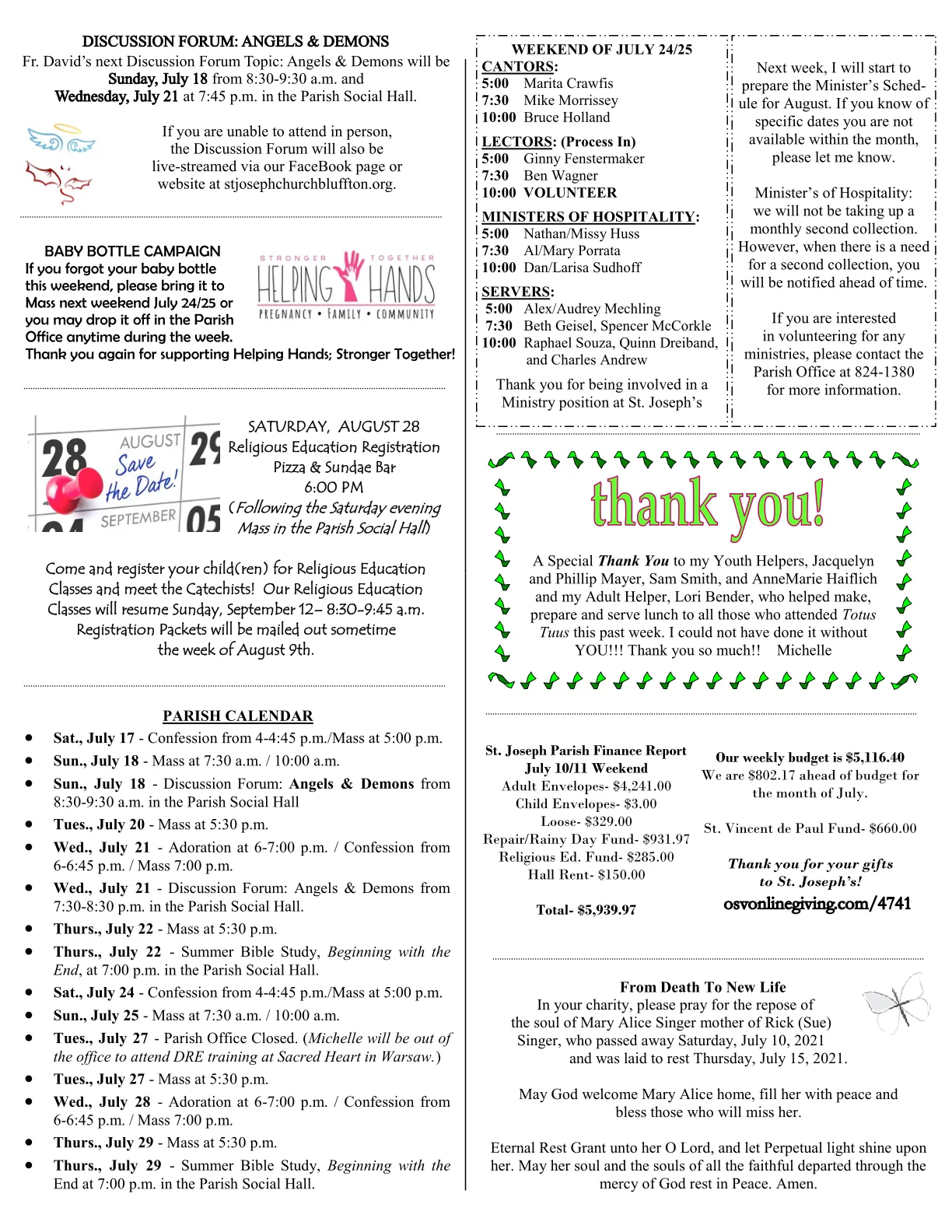 Jul 18, 2021 - Bulletin - Page 3