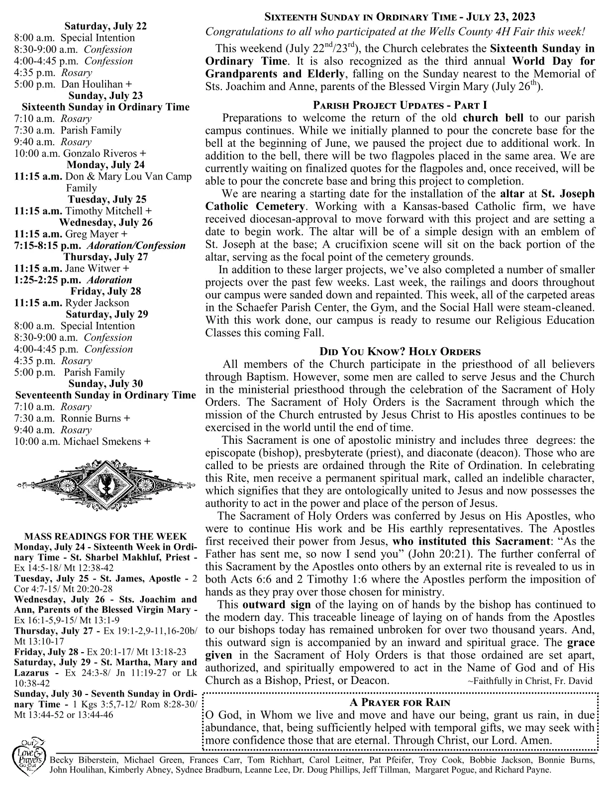 Jul 23, 2023 - Bulletin - Page 2