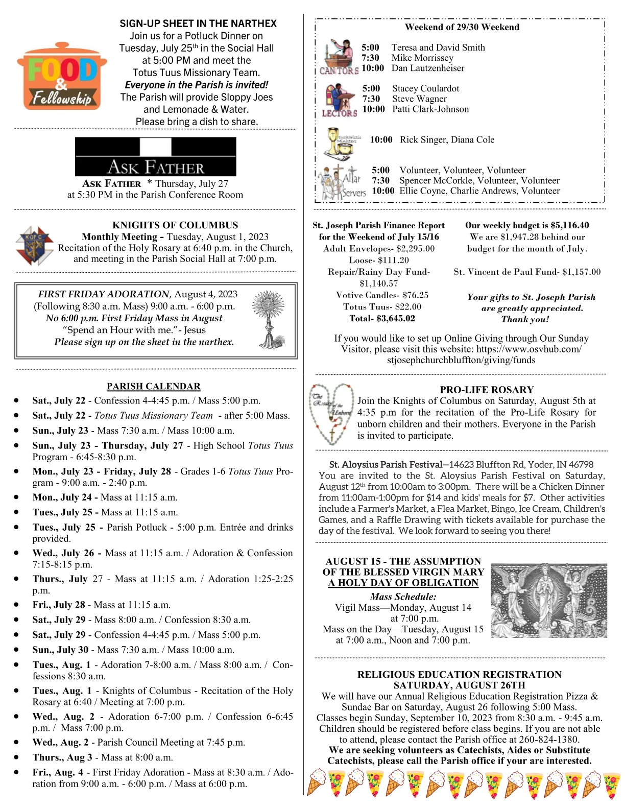 Jul 23, 2023 - Bulletin - Page 3