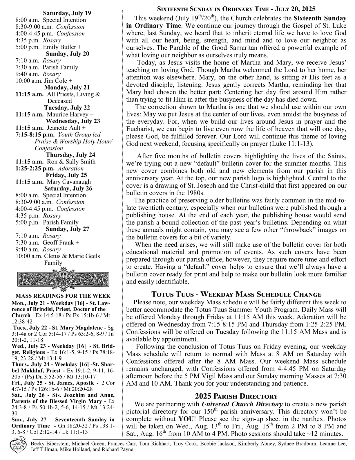 Jul 20, 2025 - Bulletin - Page 2