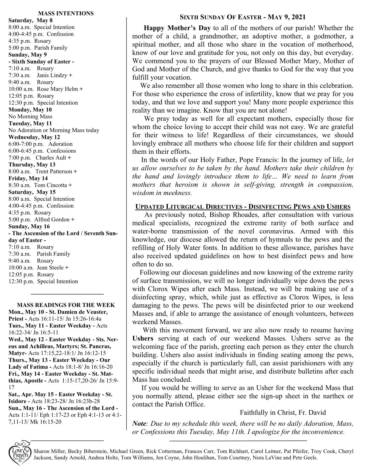 May 09, 2021 - Bulletin - Page 2