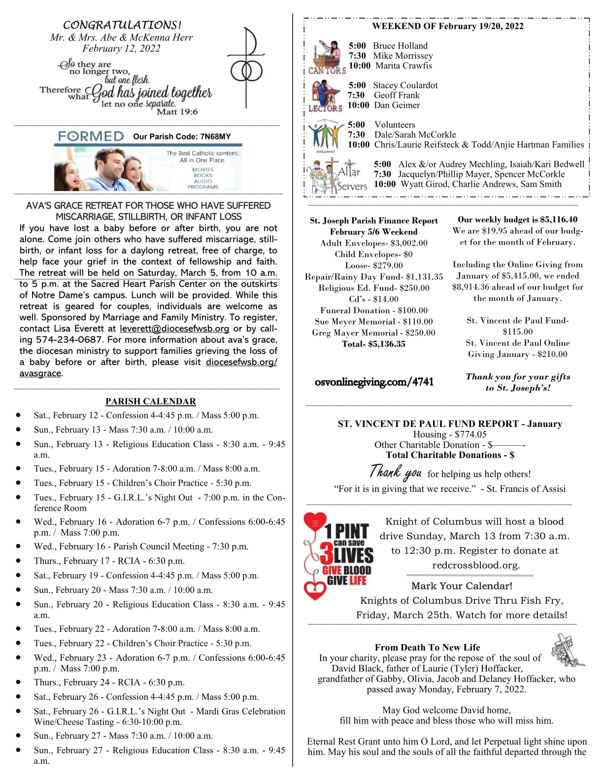 Feb 13, 2022 - Bulletin - Page 3