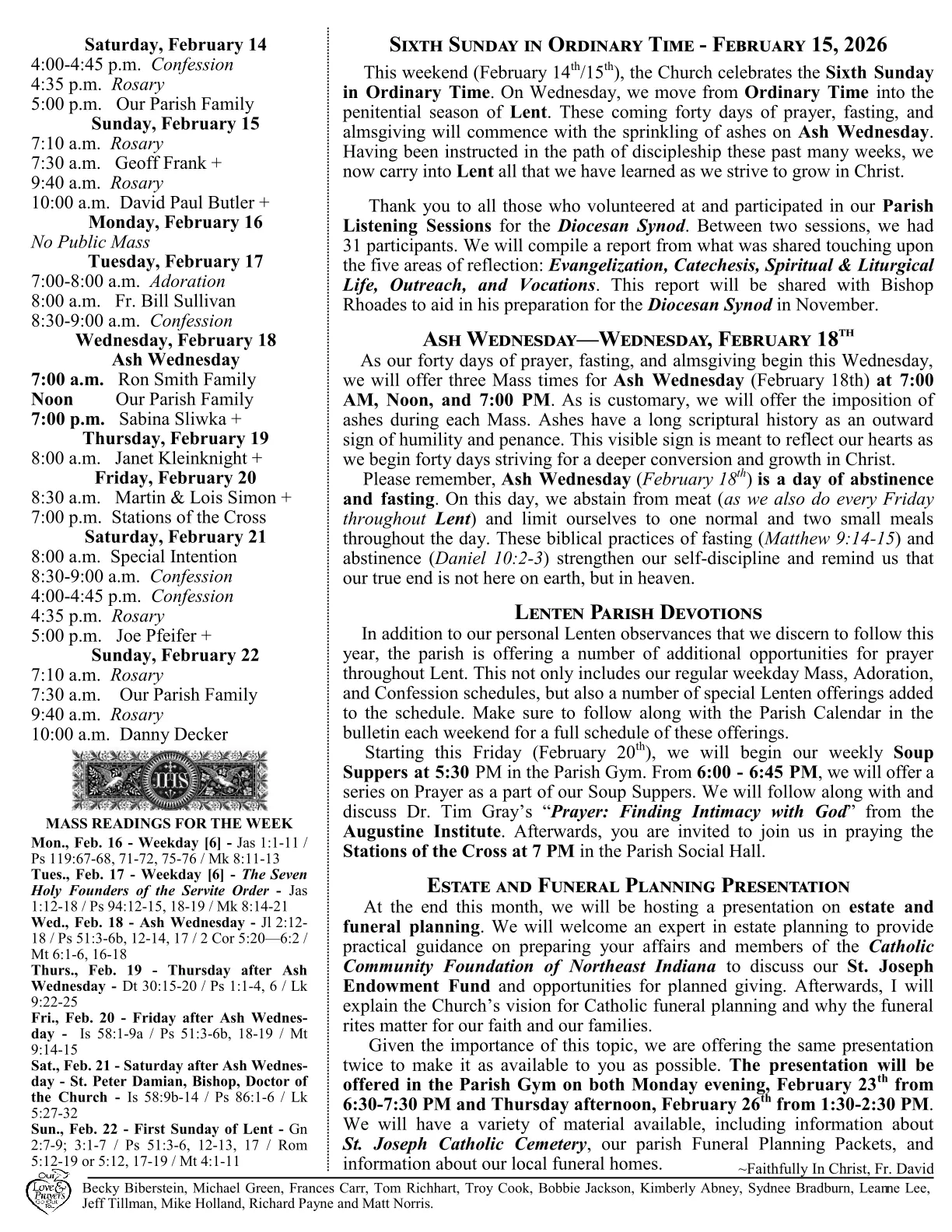 Feb 15, 2026 - Bulletin - Page 2